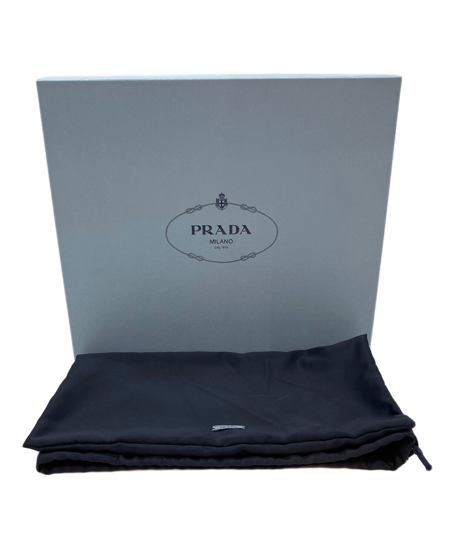 PRADA ブラック ローファー 厚底 38 美品 箱・袋付き PRADA ブラック