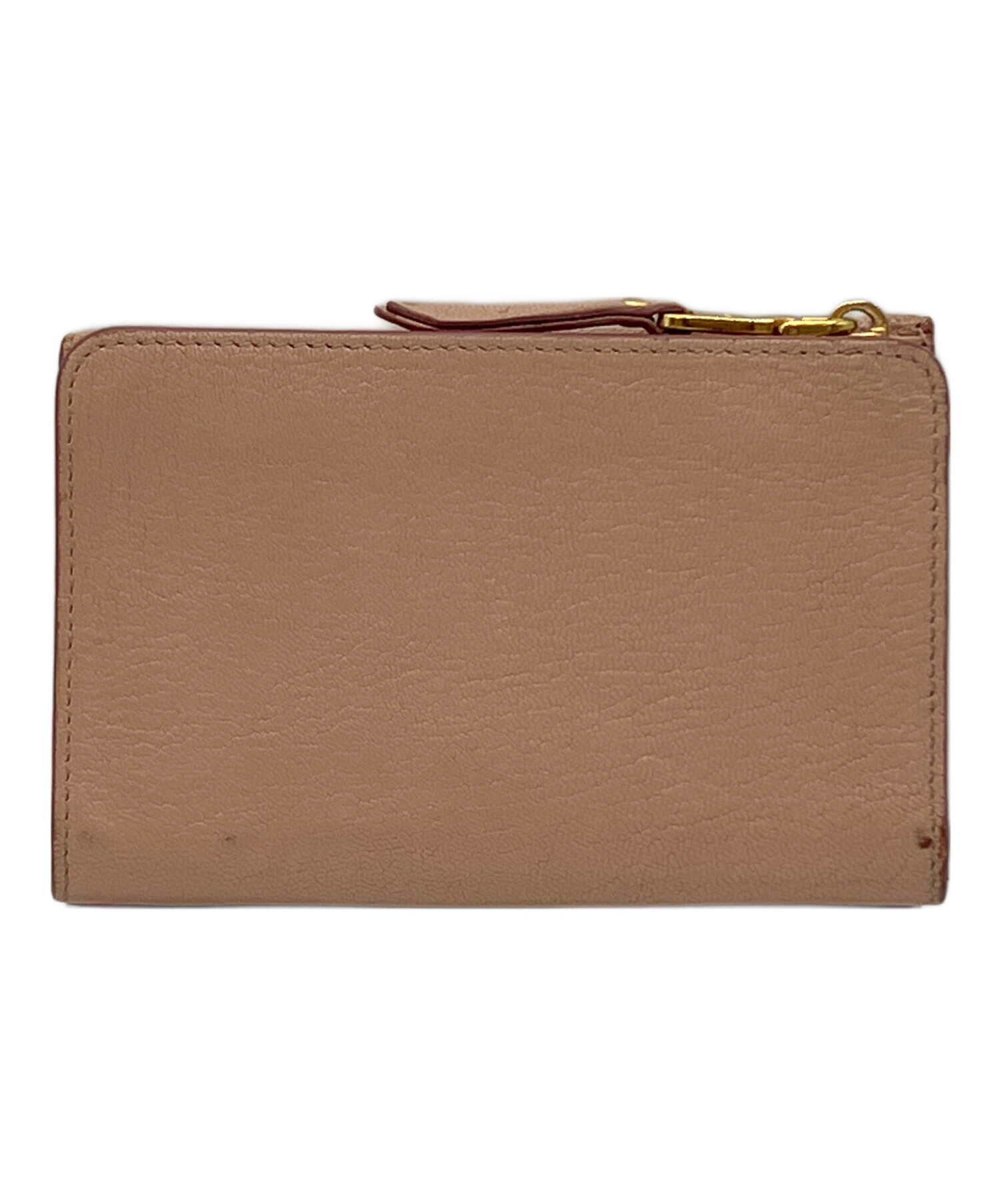 中古・古着通販】MIU MIU (ミュウミュウ) 2つ折り財布 ピンク