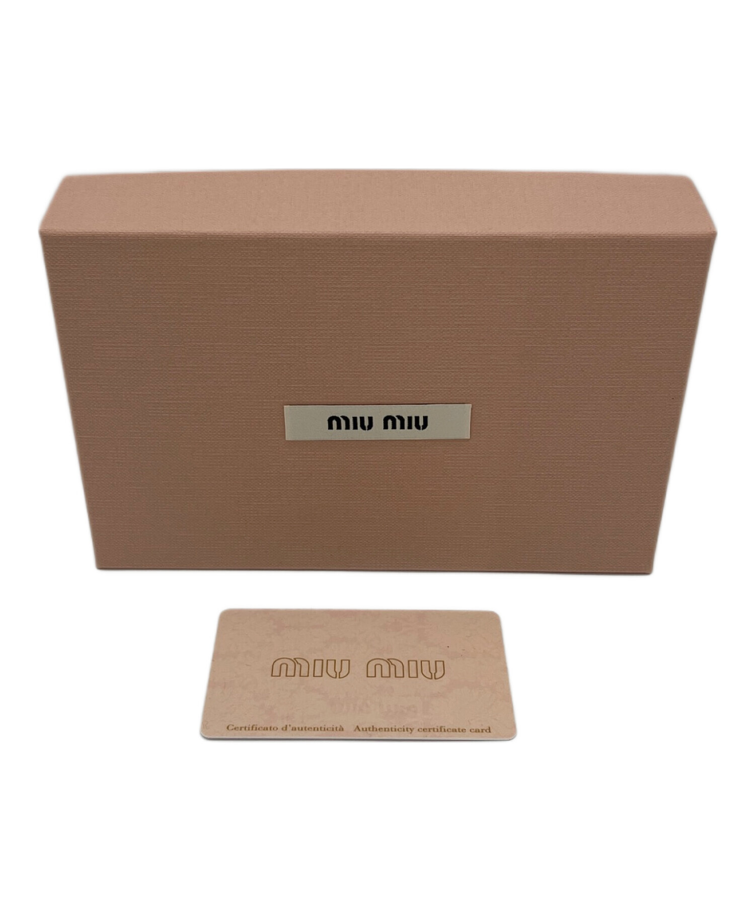 中古・古着通販】MIU MIU (ミュウミュウ) 2つ折り財布 ピンク
