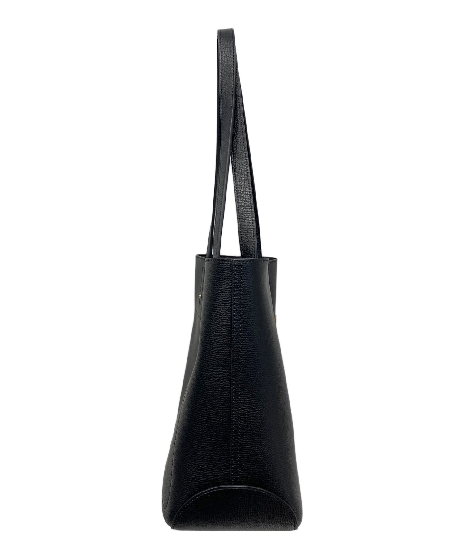 美品　ロンシャン　レザートートバック　ブラック 中古・古着通販】LONGCHAMP (ロンシャン) レザートートバッグ ブラック