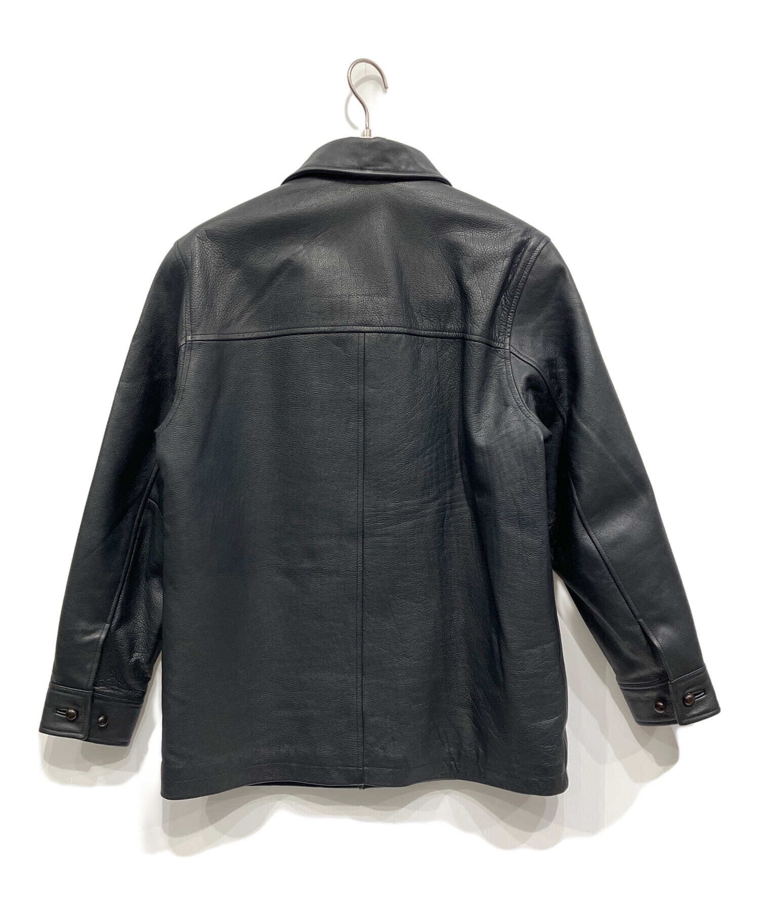中古・古着通販】GAP (ギャップ) レザージャケット ブラック サイズ:XS