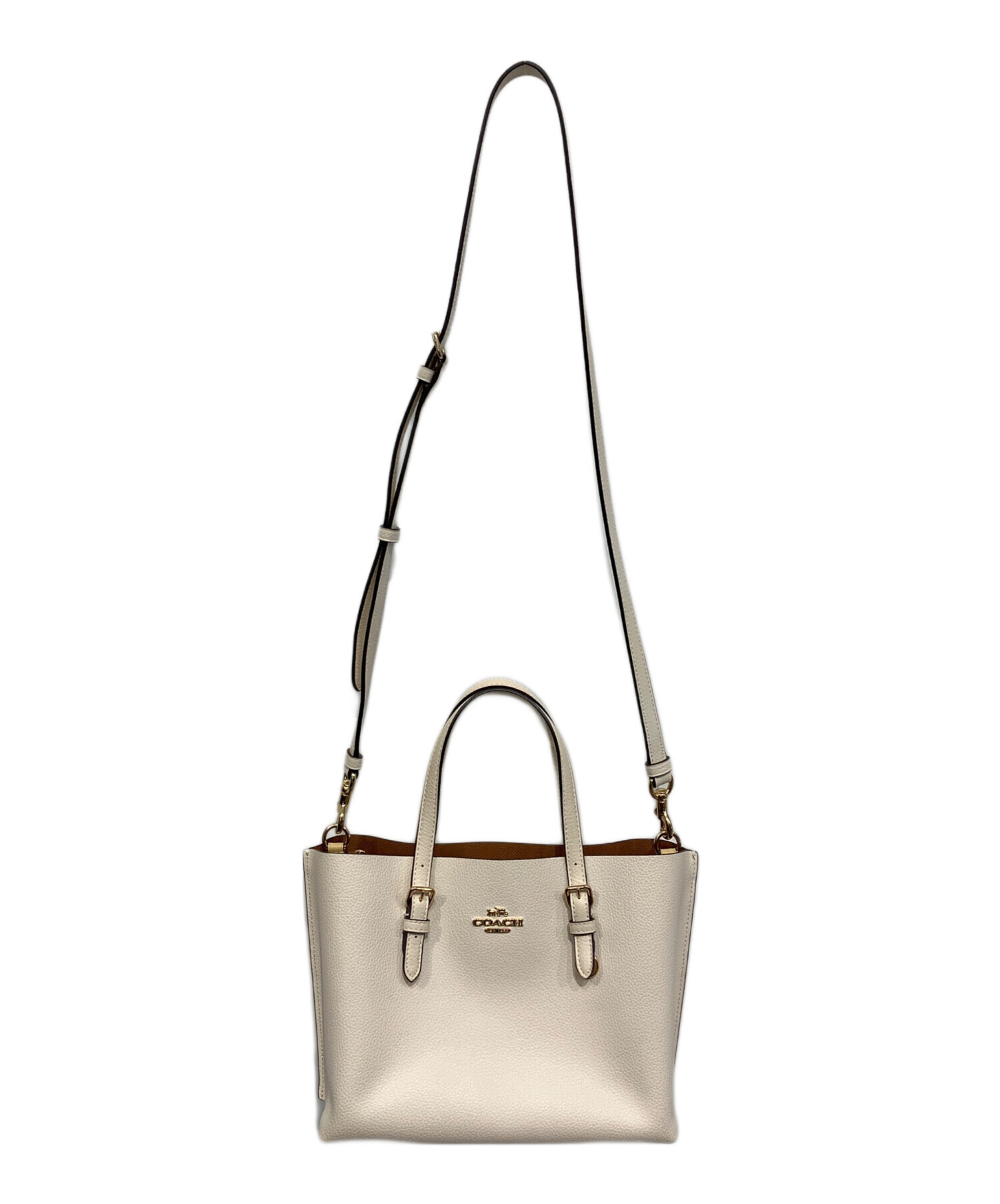 中古・古着通販】COACH (コーチ) 2WAYバッグ ベージュ｜ブランド・古着 