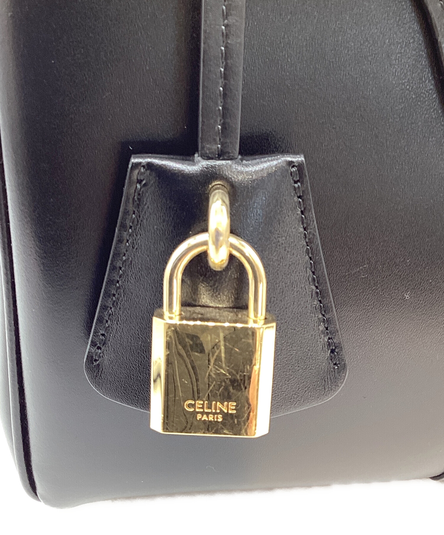 中古・古着通販】CELINE (セリーヌ) ハンドバッグ ブラック｜ブランド 