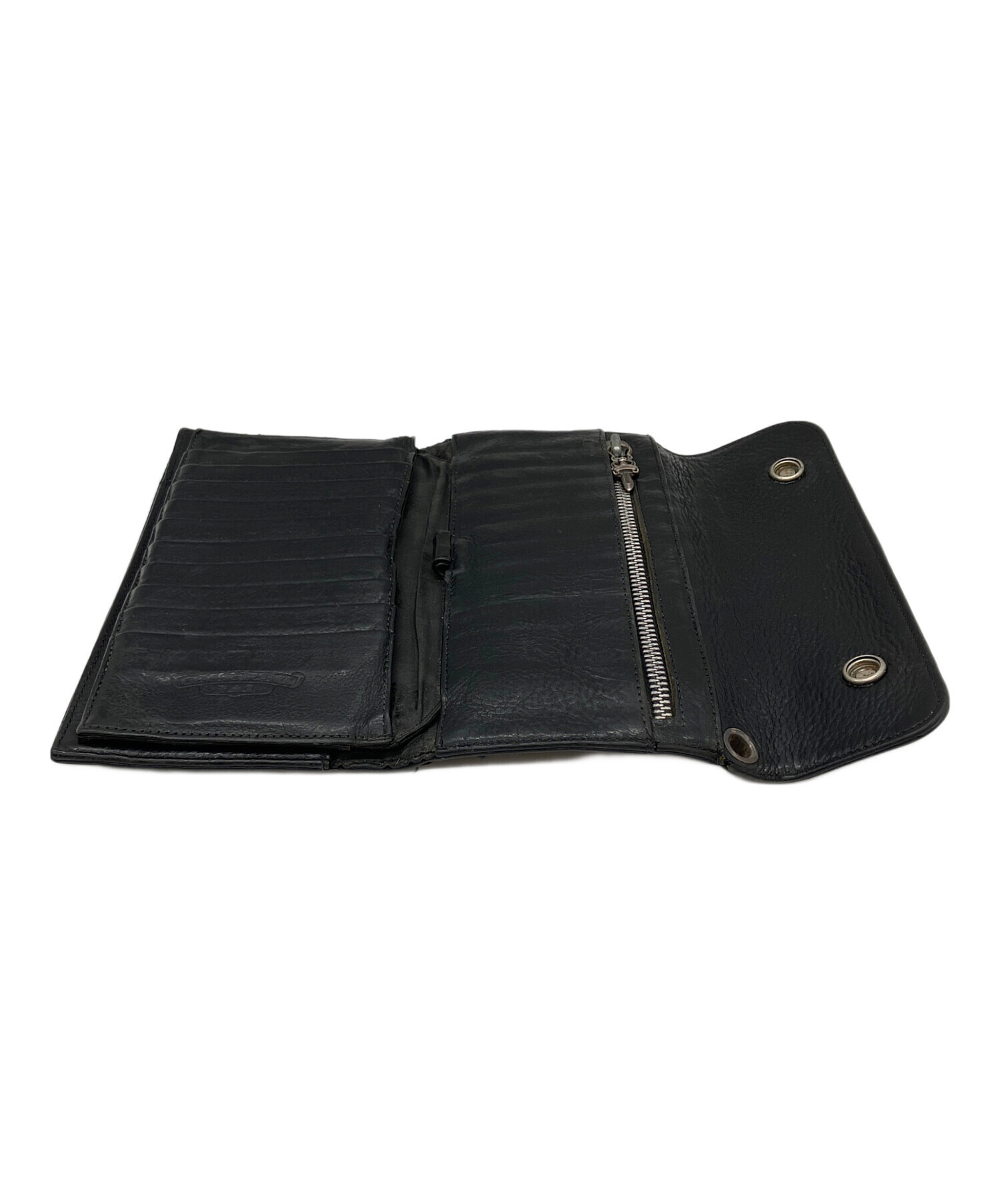 中古・古着通販】CHROME HEARTS (クロムハーツ) 長財布 ブラック