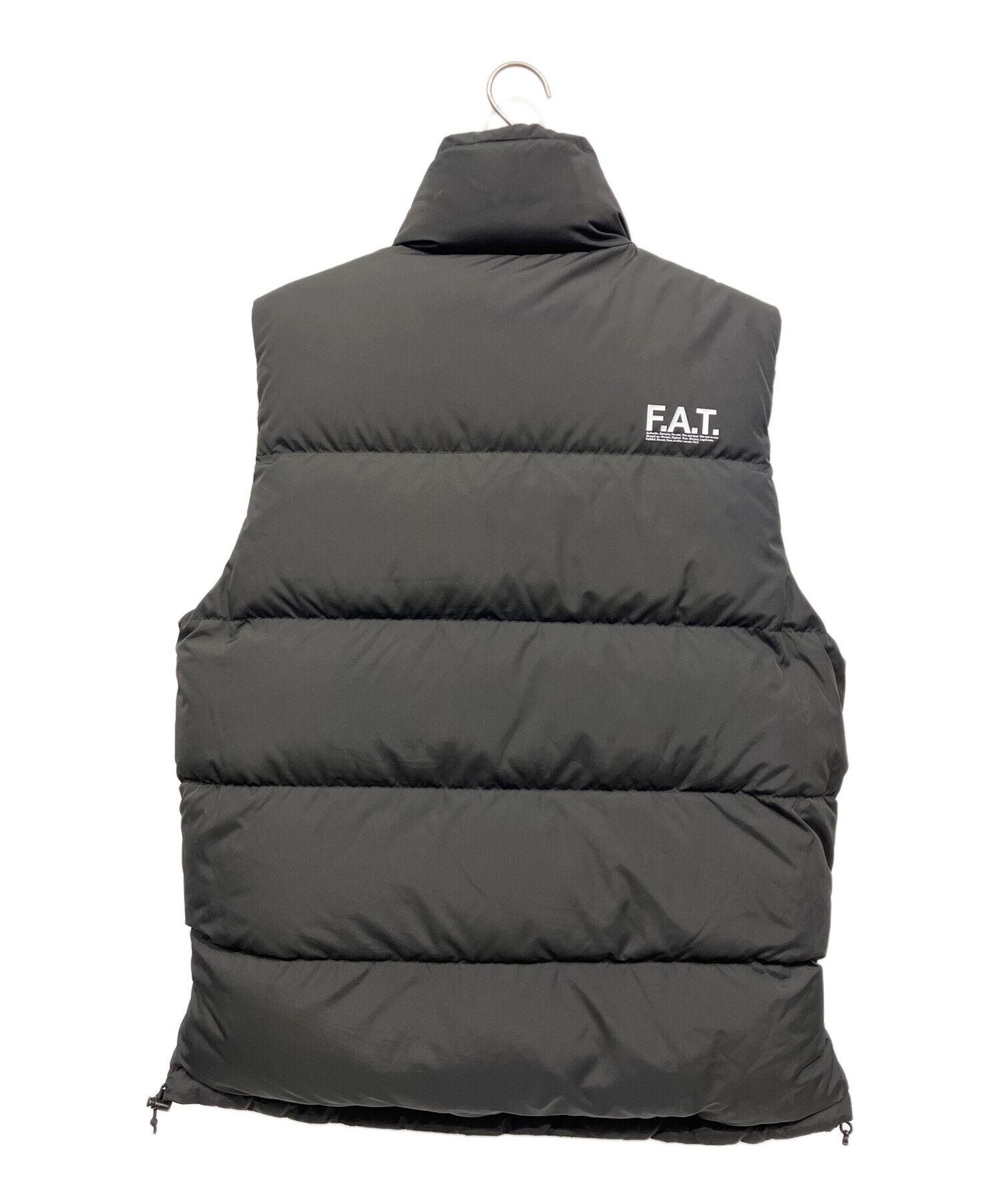 中古・古着通販】FAT (エフエーティー) ダウンベスト ブラック サイズ 