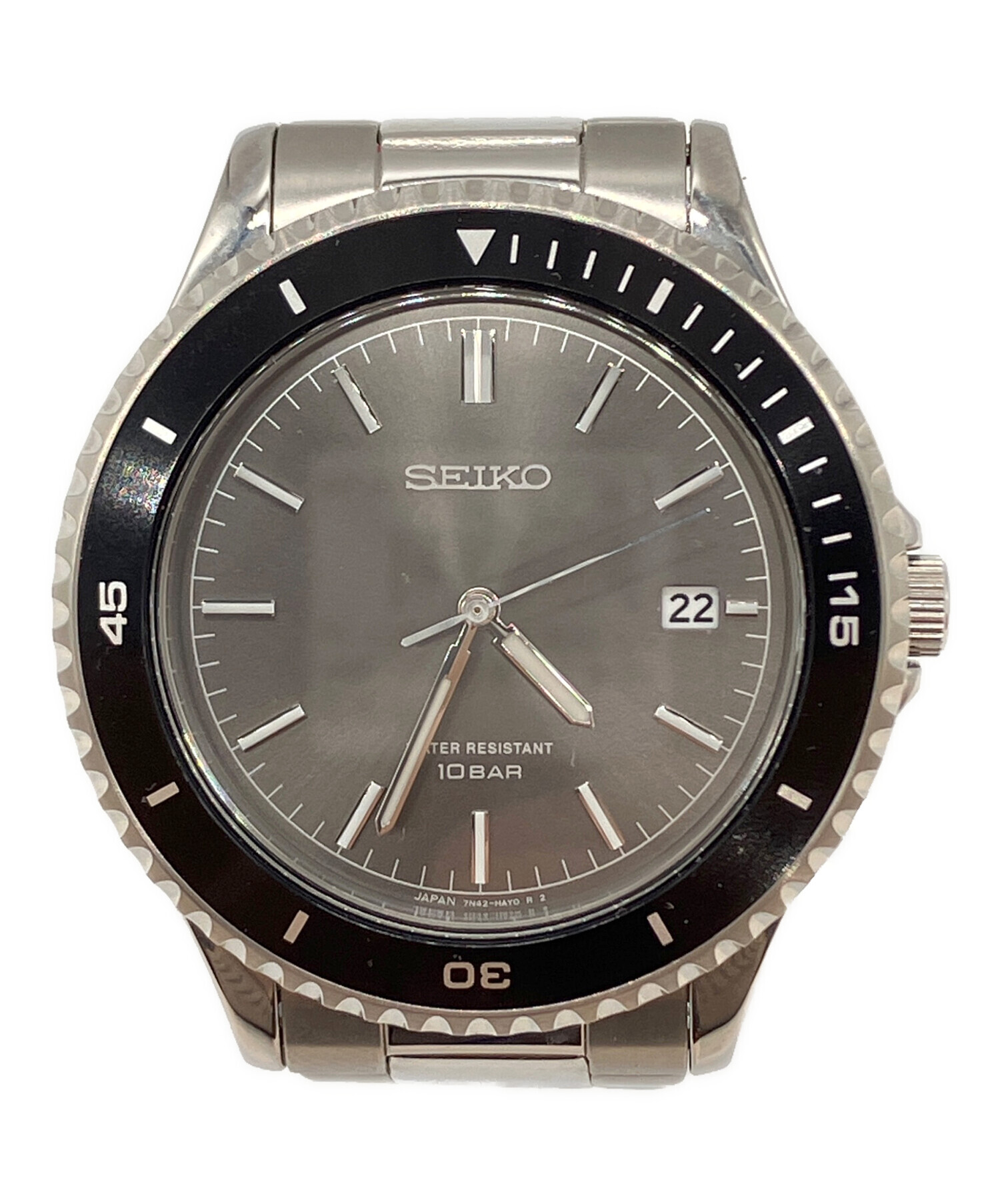 中古・古着通販】SEIKO (セイコー) 腕時計 シルバー｜ブランド・古着