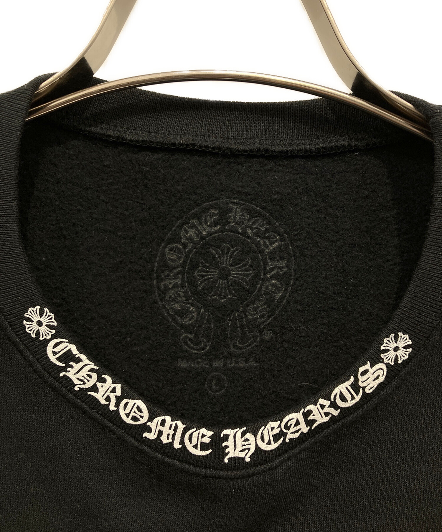 Chrome Hearts ブラック スウェット 中古・古着通販】CHROME HEARTS (クロムハーツ) スウェット ブラック