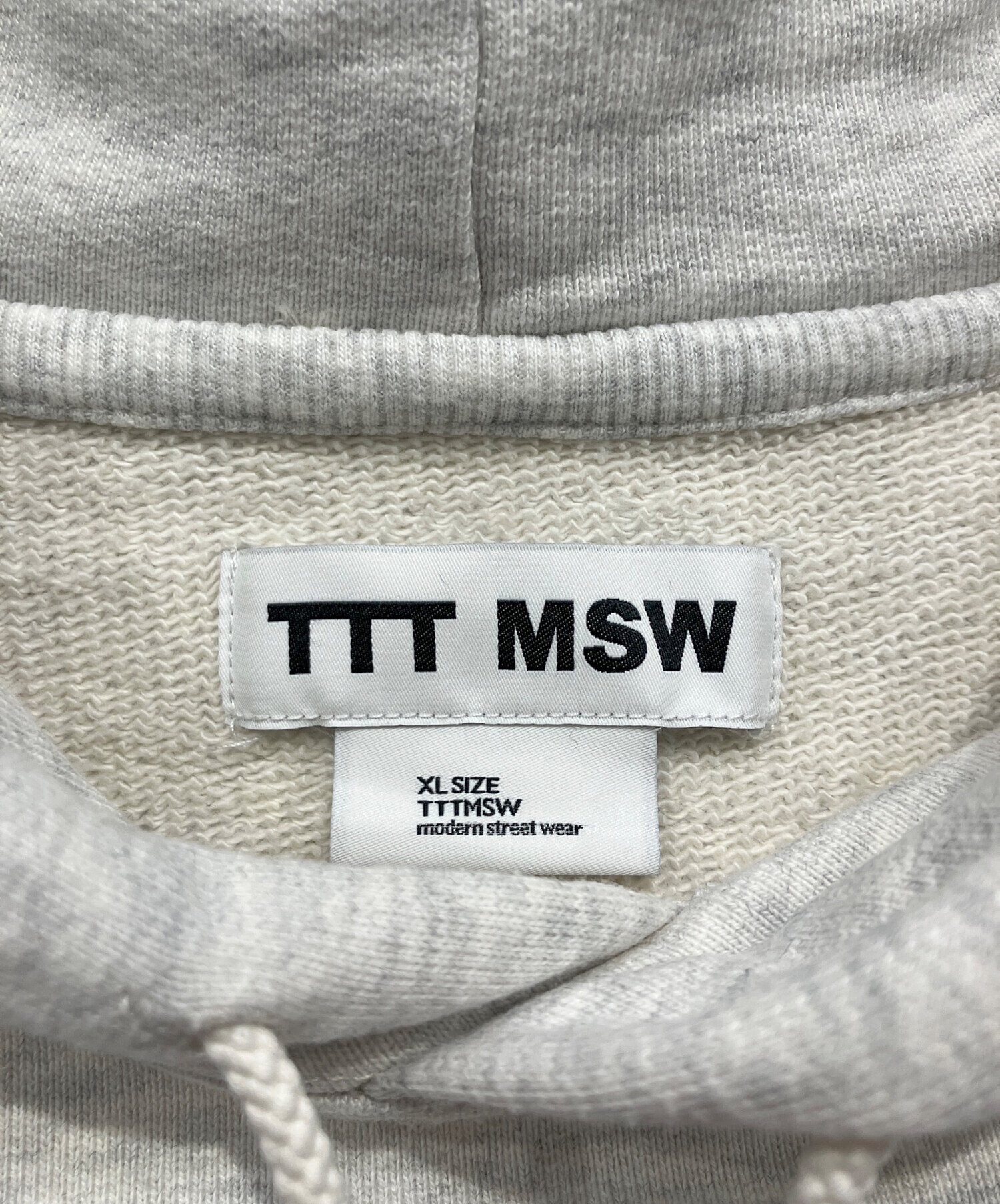中古・古着通販】TTT MSW (ティー) パーカー ライトグレー サイズ:XL 