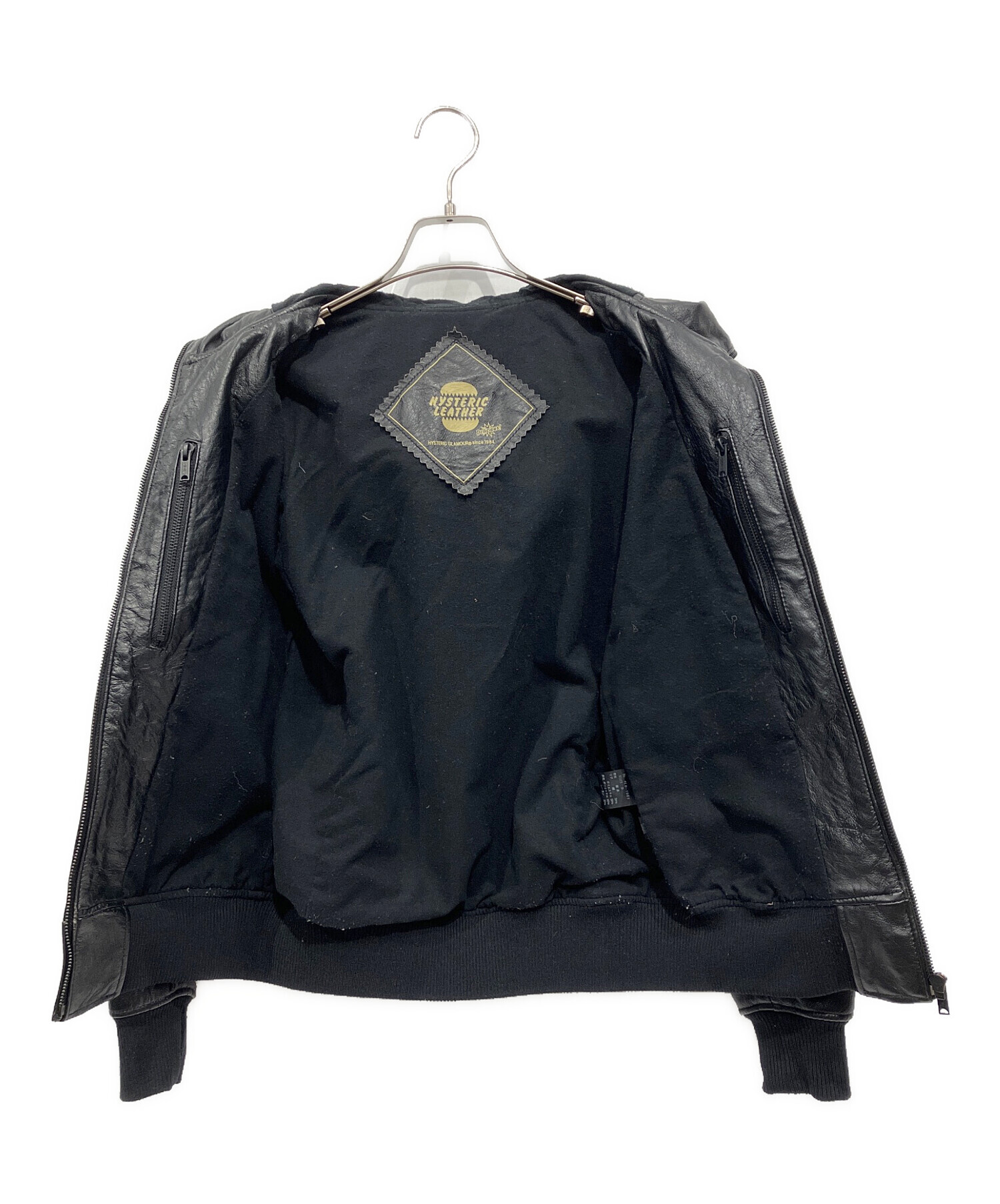 希少　ヒステリックグラマー　ヴィンテージ　レザージャケット　ブラック 中古・古着通販】Hysteric Glamour (ヒステリックグラマー) レザー