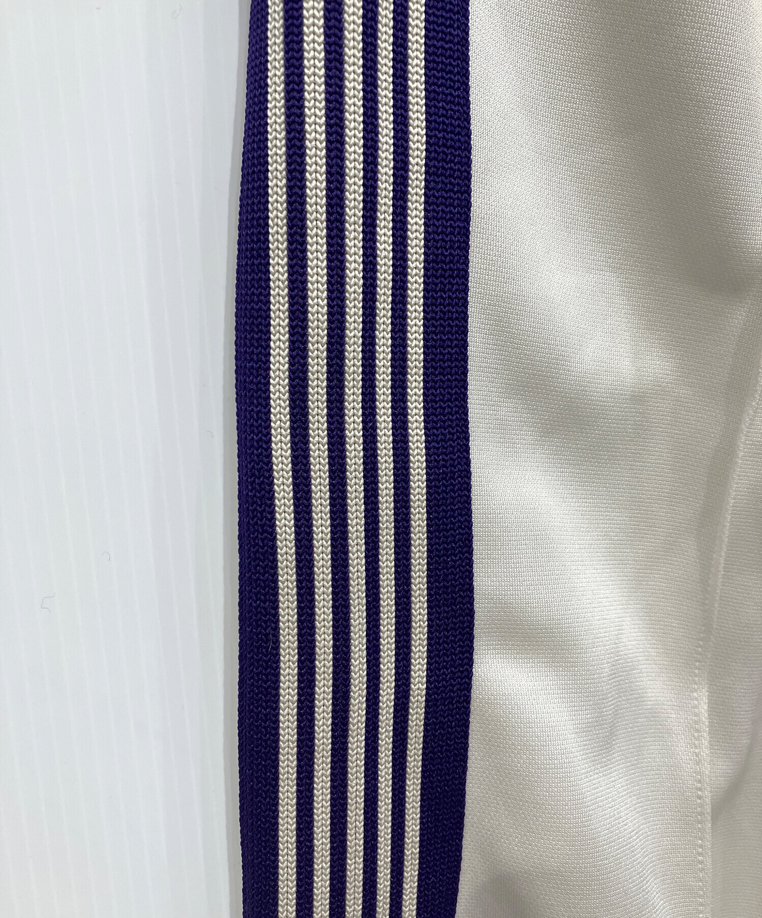 【新品】【未使用】Needles ニードルズ ホワイト パープル トラックパンツ NEEDLES ニードルズ トラックパンツ ラインパンツホワイト パープル