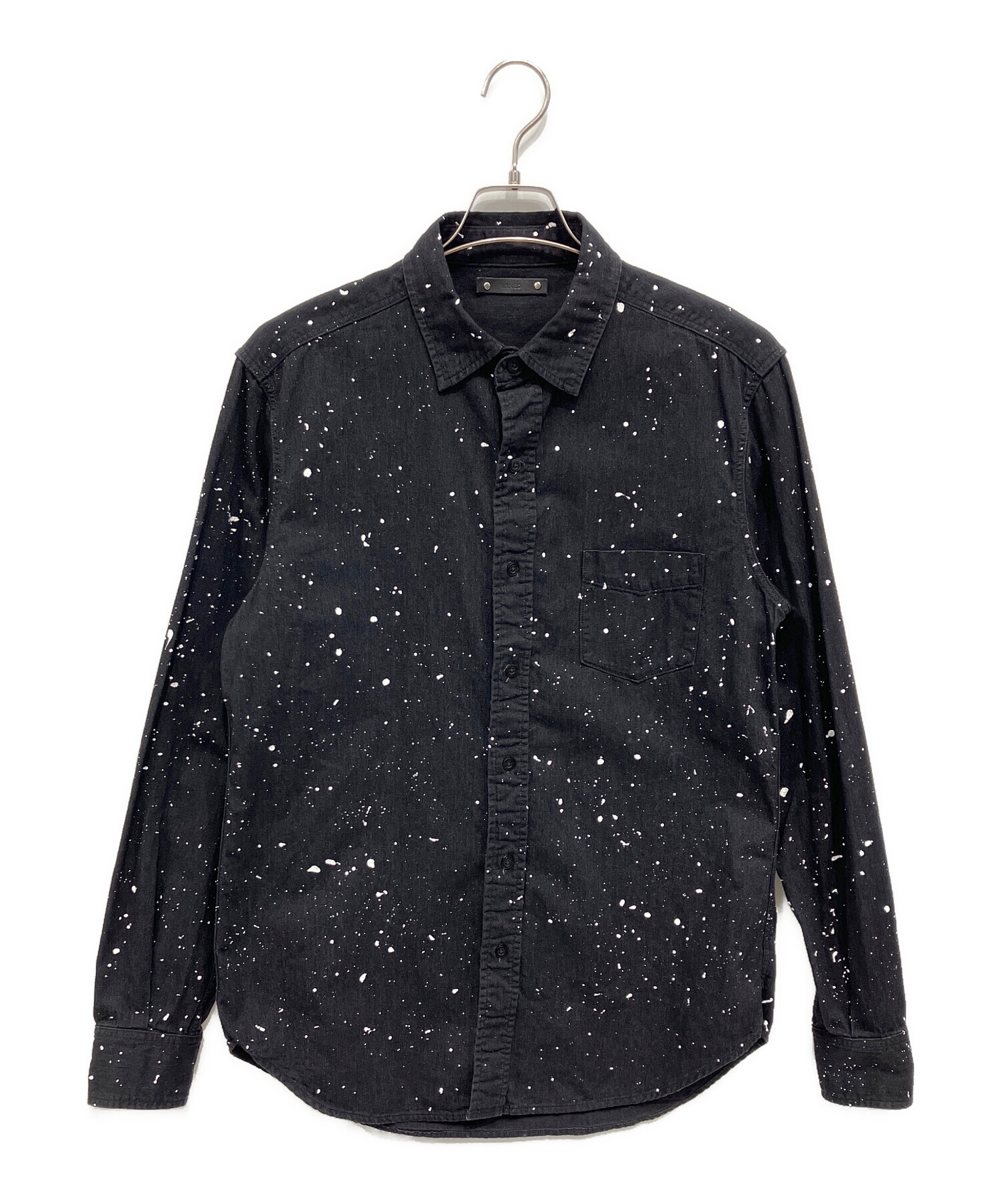 MINEDENIM マインデニム　ダメージデニムシャツ 中古・古着通販】MINEDENIM (マインデニム) 長袖シャツ ブラック