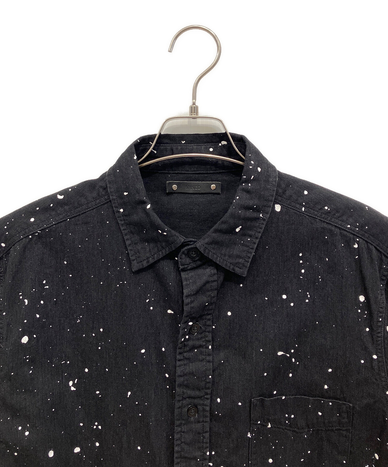 中古・古着通販】MINEDENIM (マインデニム) 長袖シャツ ブラック