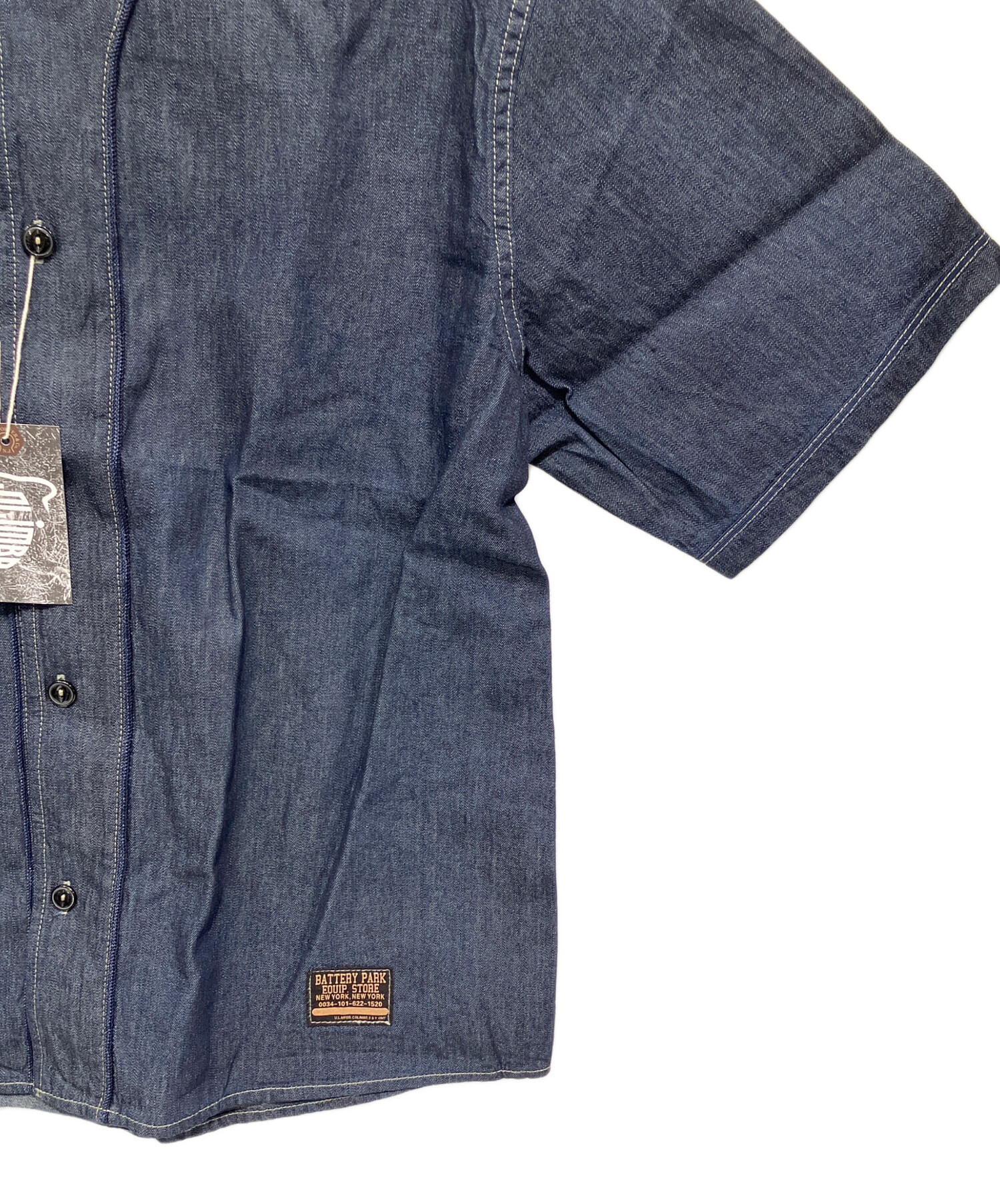 中古・古着通販】COLIMBO (コリンボ) 半袖シャツ インディゴ サイズ:XL 