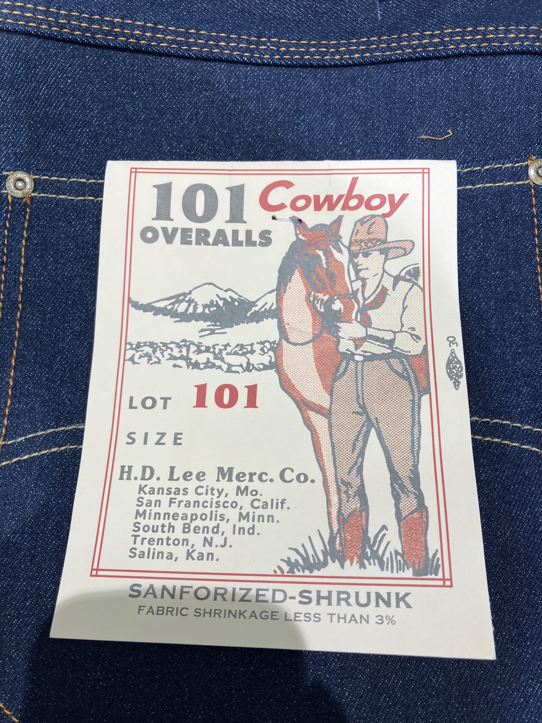 中古・古着通販】LEE (リー) 101デニムパンツ インディゴ サイズ:W36