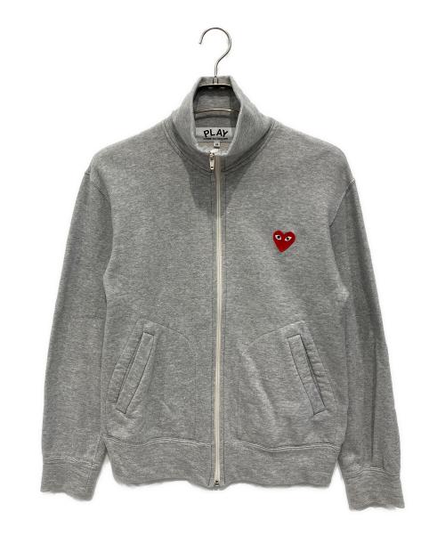 【中古】プレイコムデギャルソン PLAY COMME des GARCONS コットン スウェット ジップアップ パーカー グレー【サイズS】【レディース】 中古】プレイコムデギャルソン PLAY COMME des GARCONS コットン