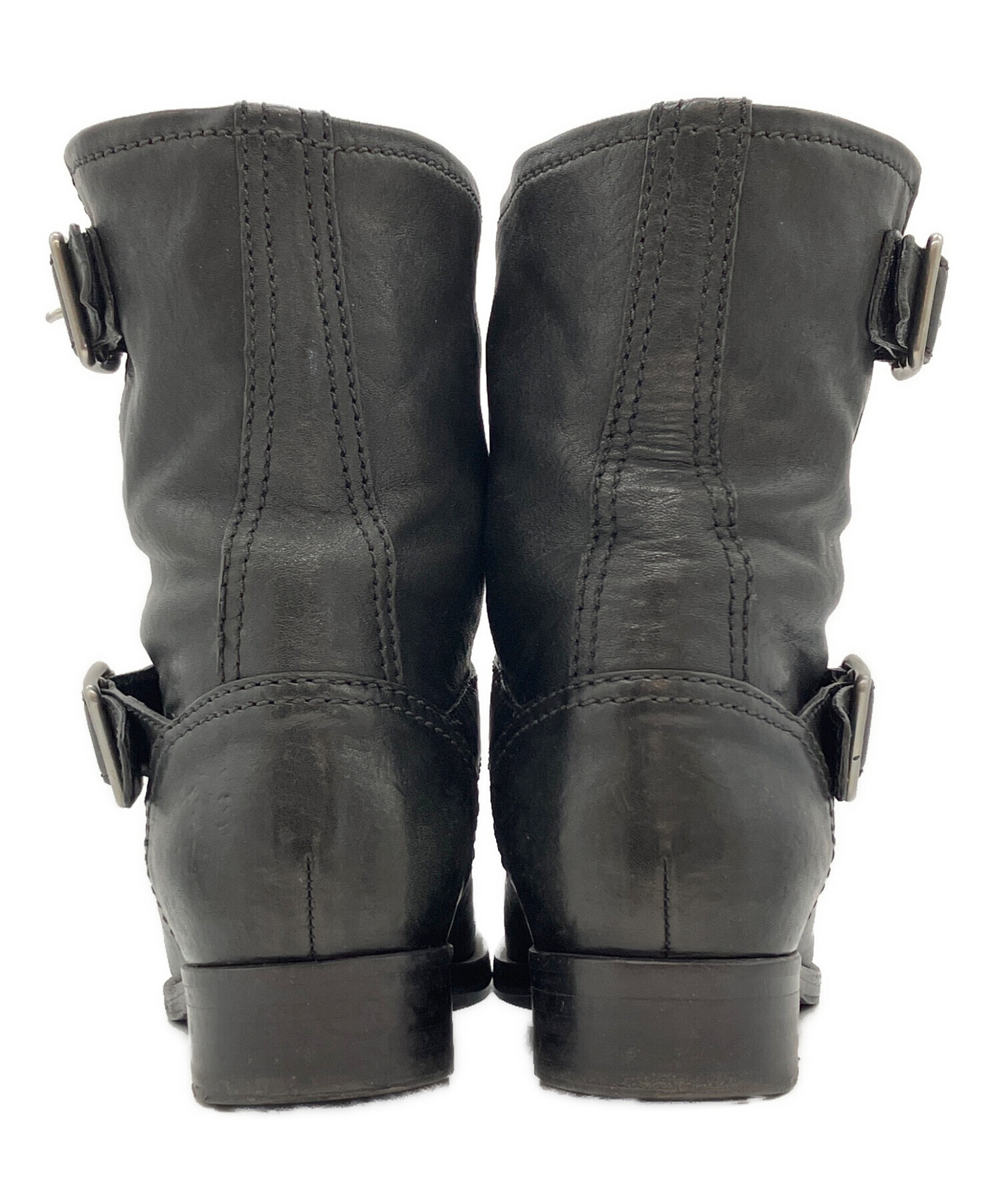 中古・古着通販】MIU MIU (ミュウミュウ) エンジニアレザーブーツ