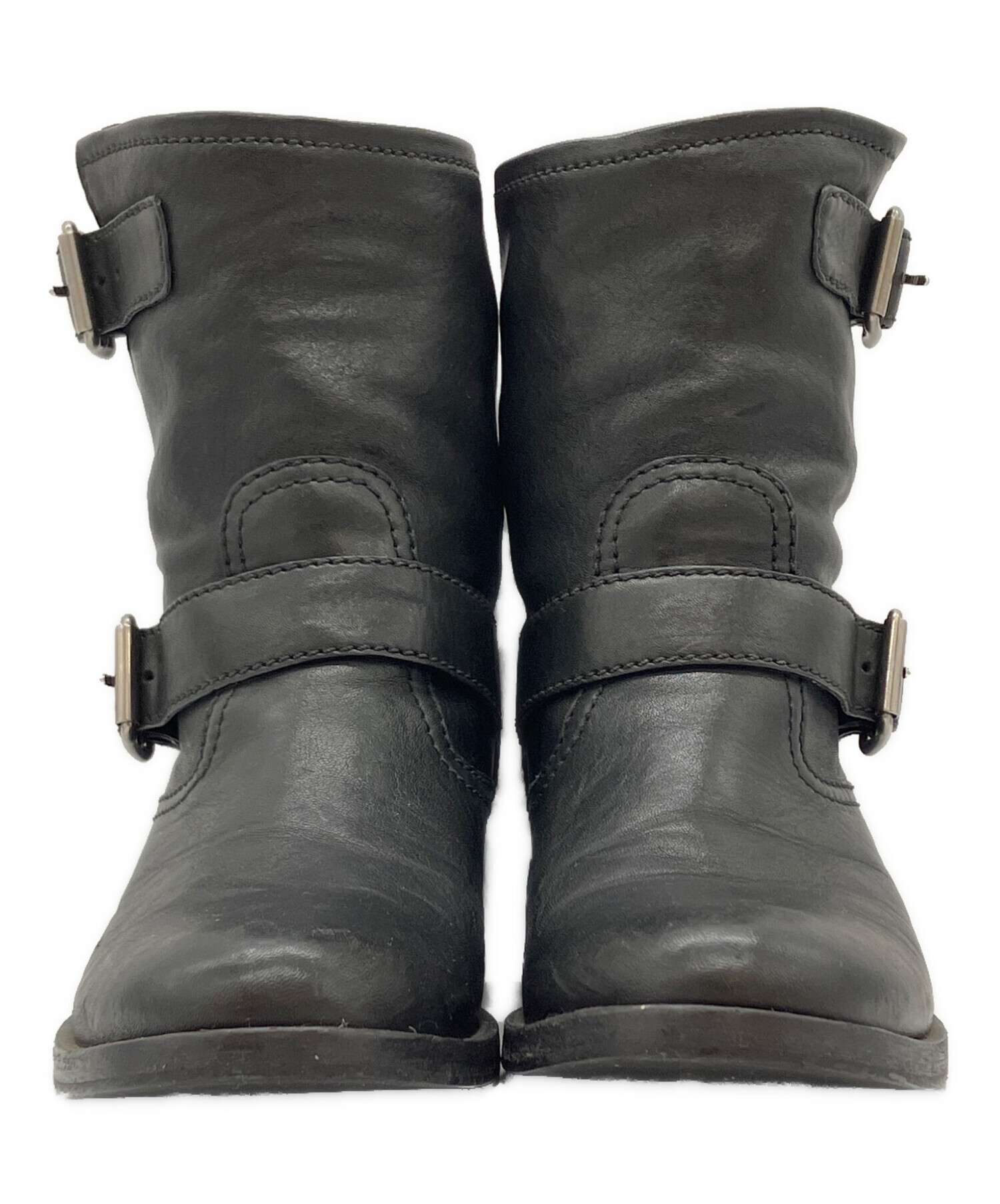 中古・古着通販】MIU MIU (ミュウミュウ) エンジニアレザーブーツ