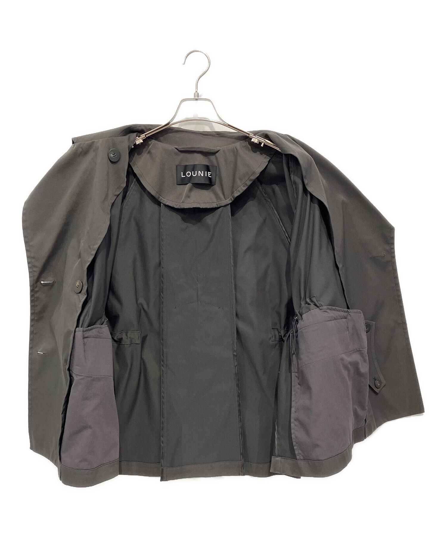 LOUNIE ボリュームスリーブトレンチコート 中古・古着通販】LOUNIE (ルーニー) ボリュームスリーブトレンチコート