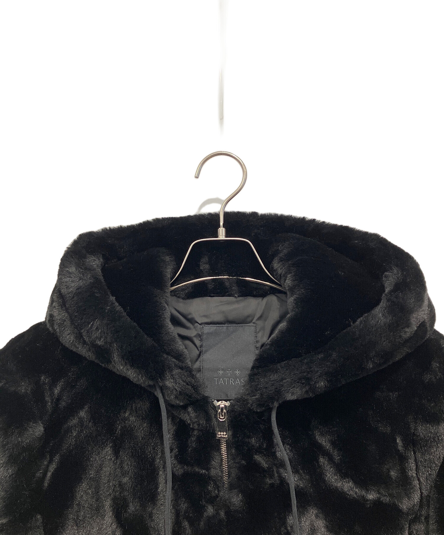 中古・古着通販】TATRAS (タトラス) バックロゴボアブルゾン ブラック 