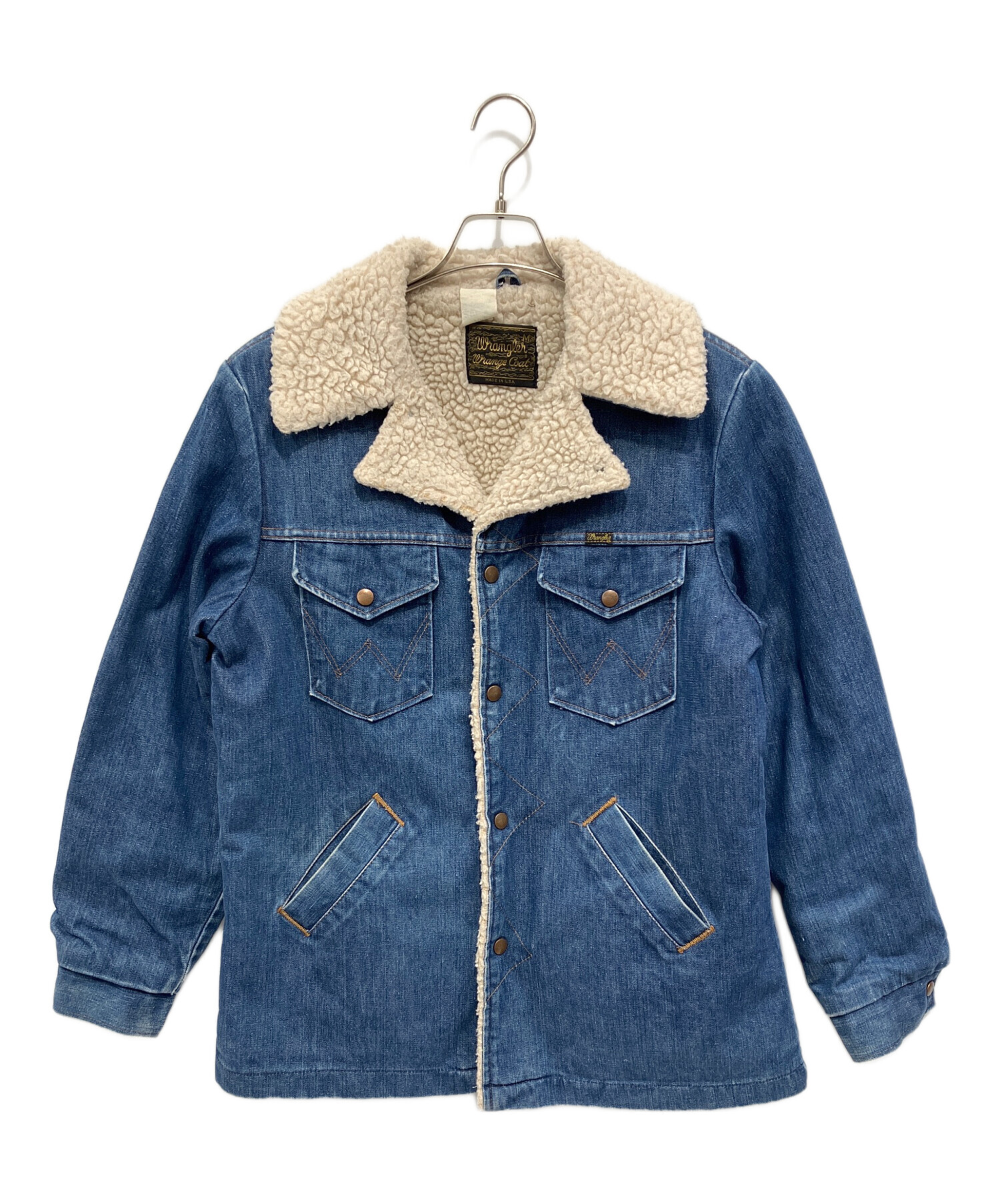 Wrangler デニムジャケット ボア付き ラングラー 古着 中古・古着通販】Wrangler (ラングラー) 70'sボアランチジャケット