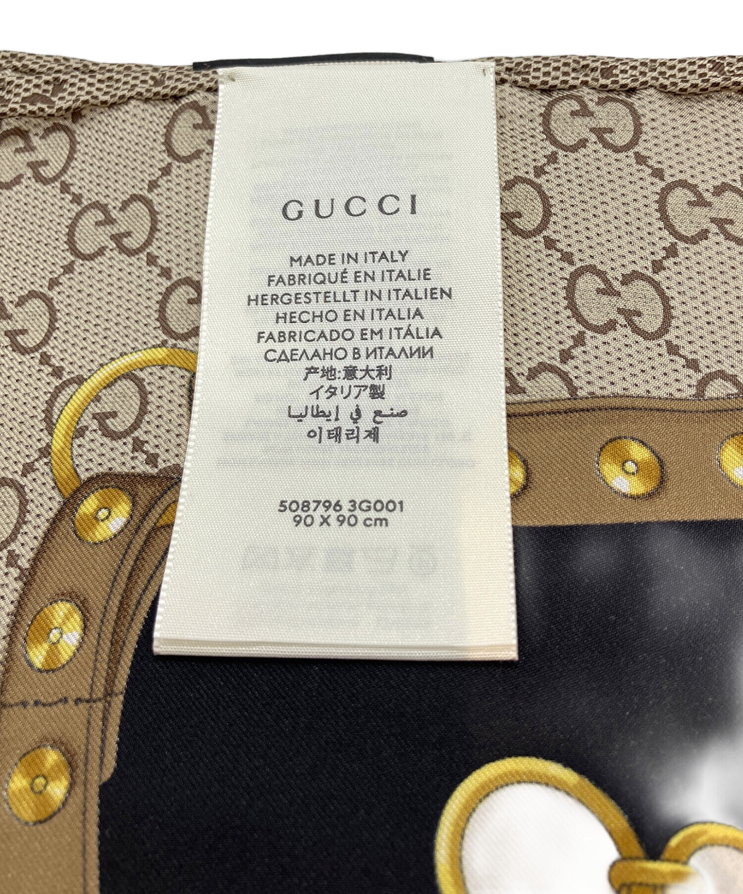 中古・古着通販】GUCCI (グッチ) シルクスカーフ マルチカラー サイズ