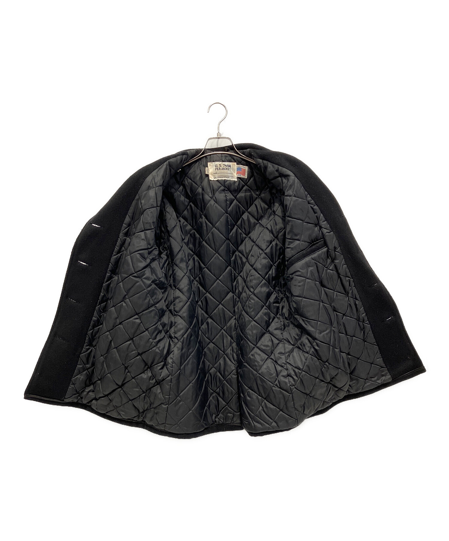 中古・古着通販】Schott (ショット) Pコート ブラック サイズ:38