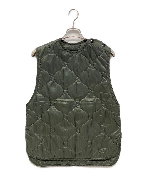 HYKE キルティングベスト　新品　タグ付 中古・古着通販】HYKE (ハイク) キルティングベスト ダークグリーン