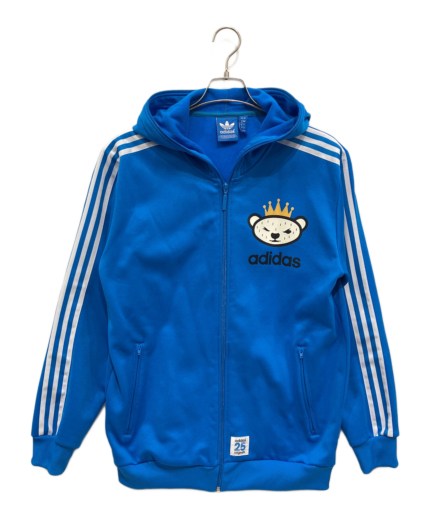 中古・古着通販】adidas (アディダス) ジップパーカー ブルー サイズ