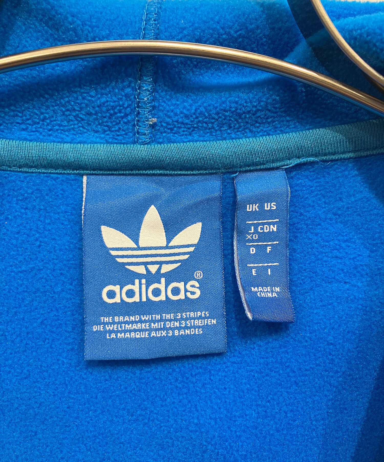 中古・古着通販】adidas (アディダス) ジップパーカー ブルー サイズ