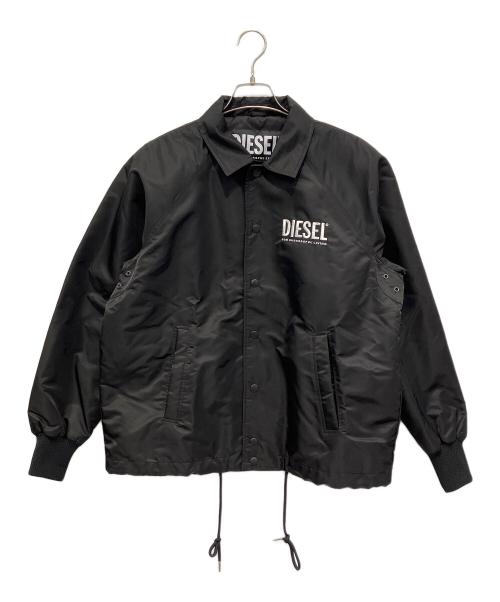 【美品】DIESEL コーチジャケット XL ブラック 中古・古着通販】DIESEL (ディーゼル) ナイロンコーチジャケット