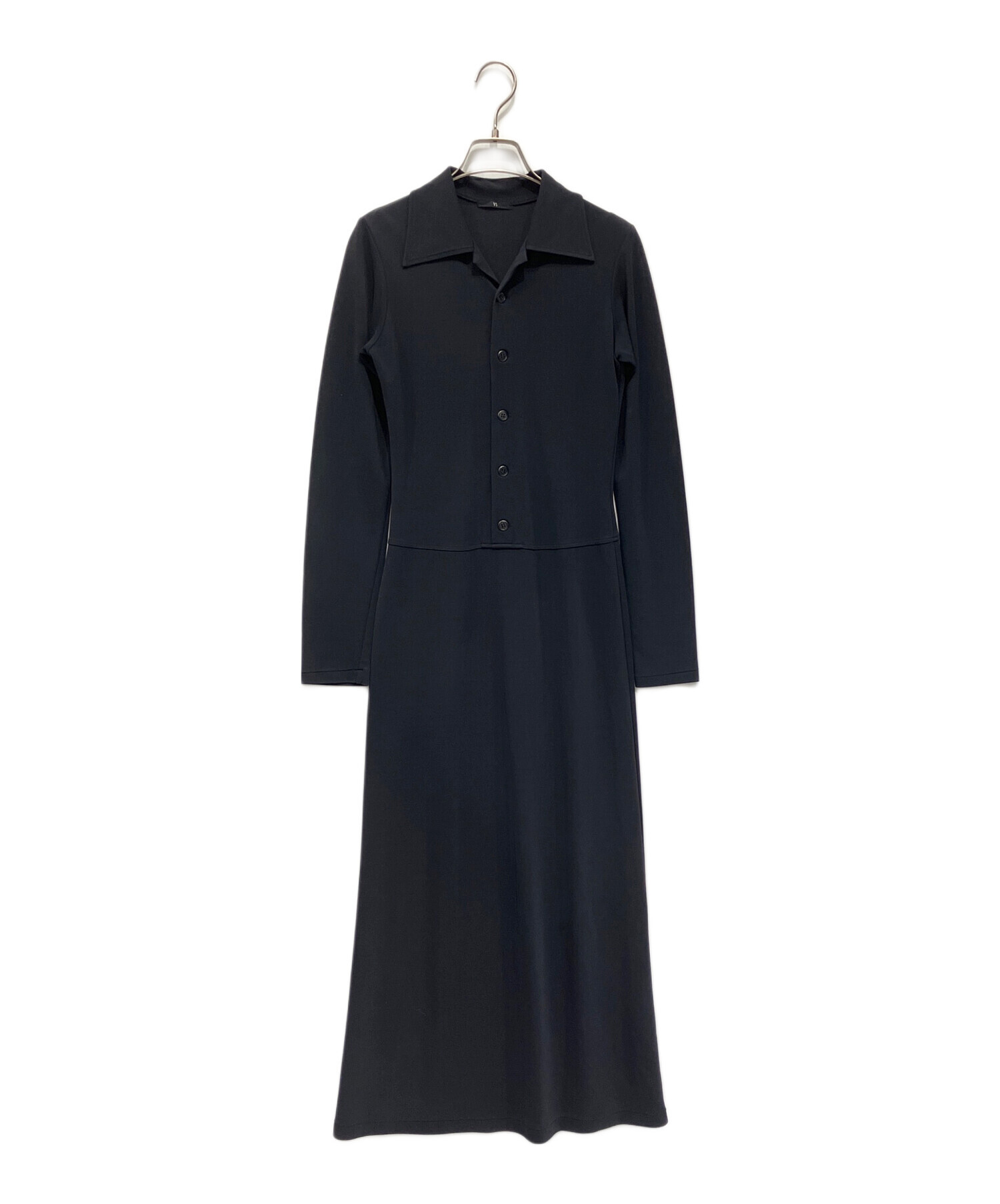 中古・古着通販】Y's (ワイズ) 長袖ワンピース ネイビー サイズ:不明