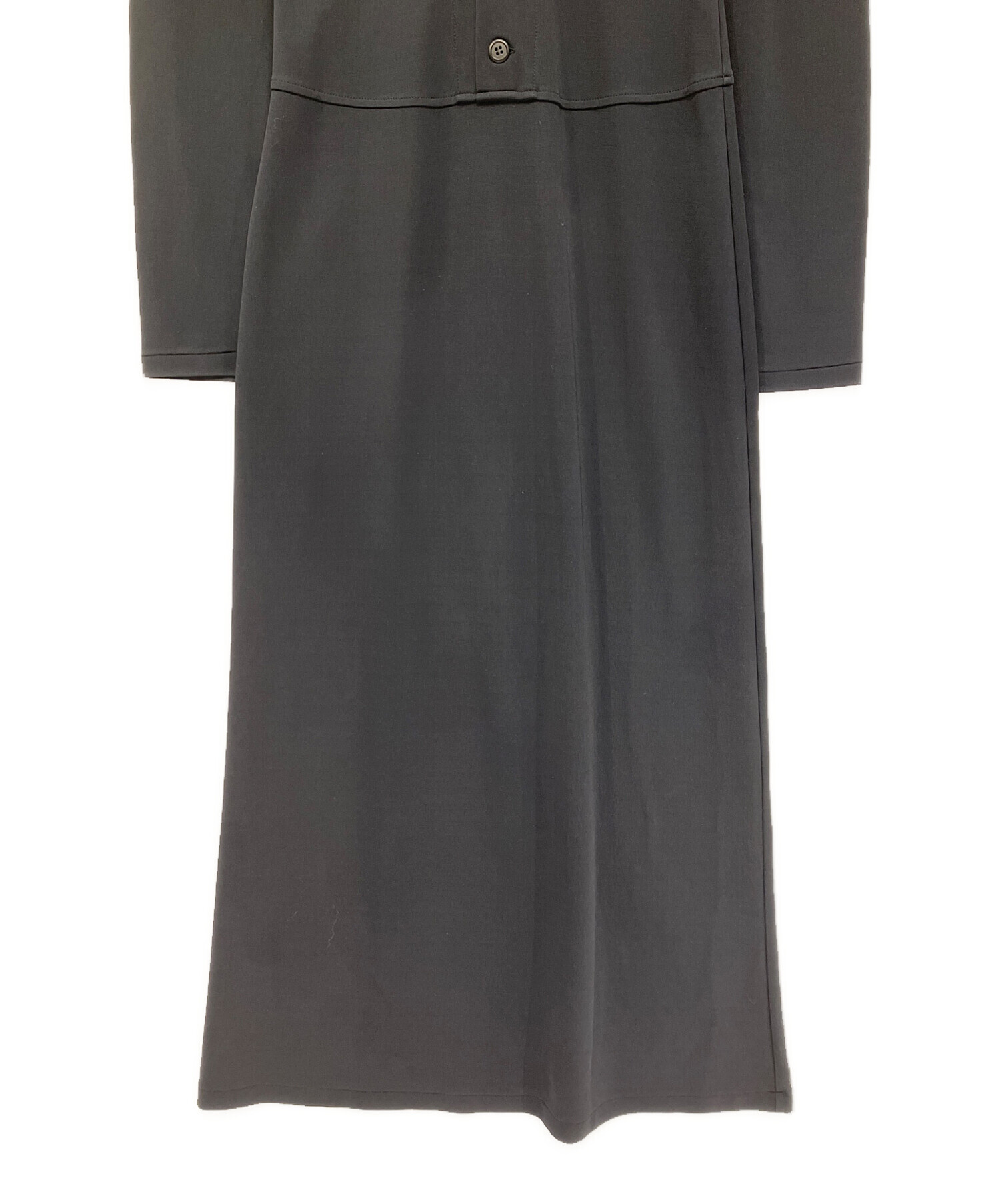 中古・古着通販】Y's (ワイズ) 長袖ワンピース ネイビー サイズ:不明