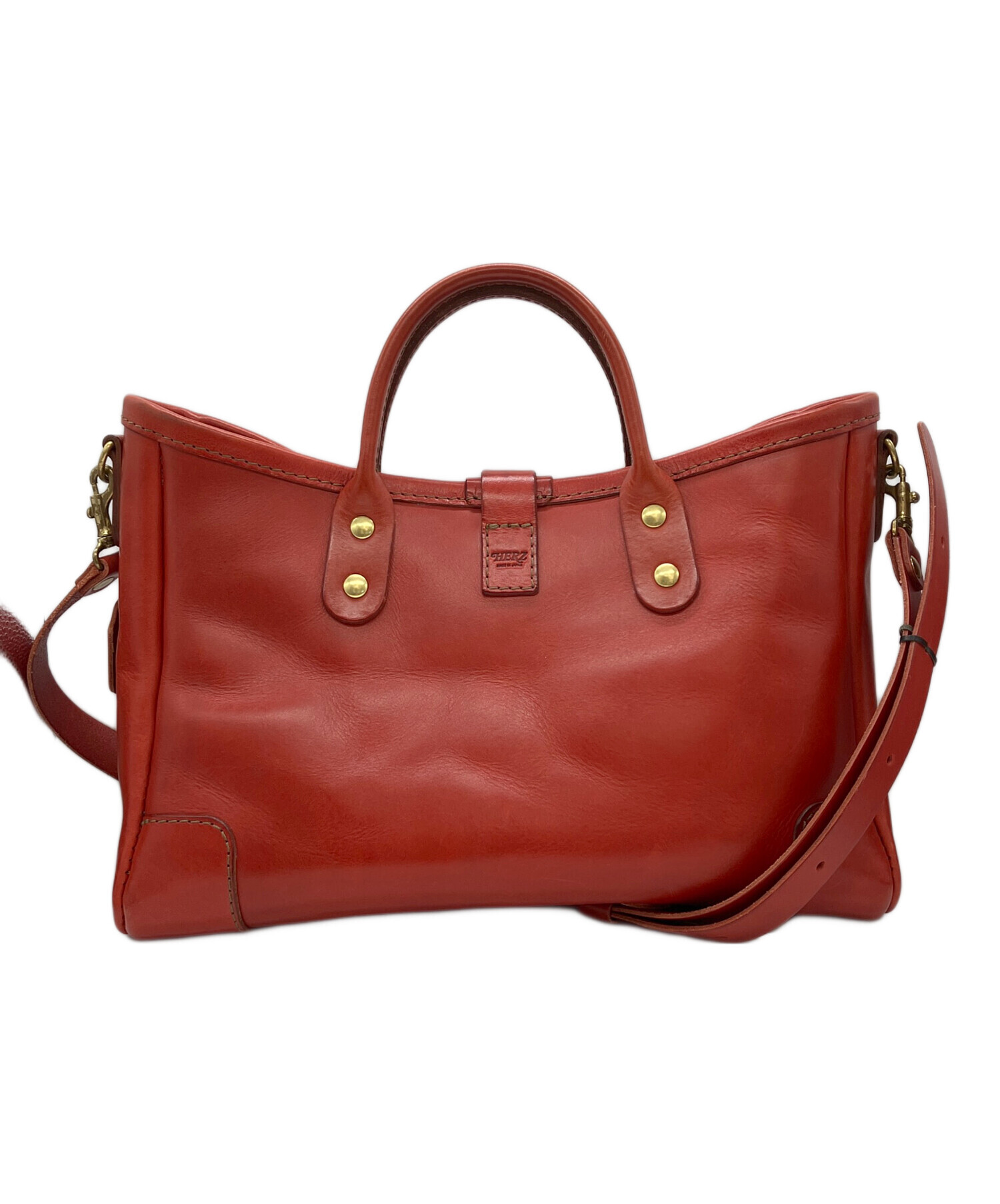 中古・古着通販】Herz (ヘルツ) 横型2WAYトートバッグ レッド