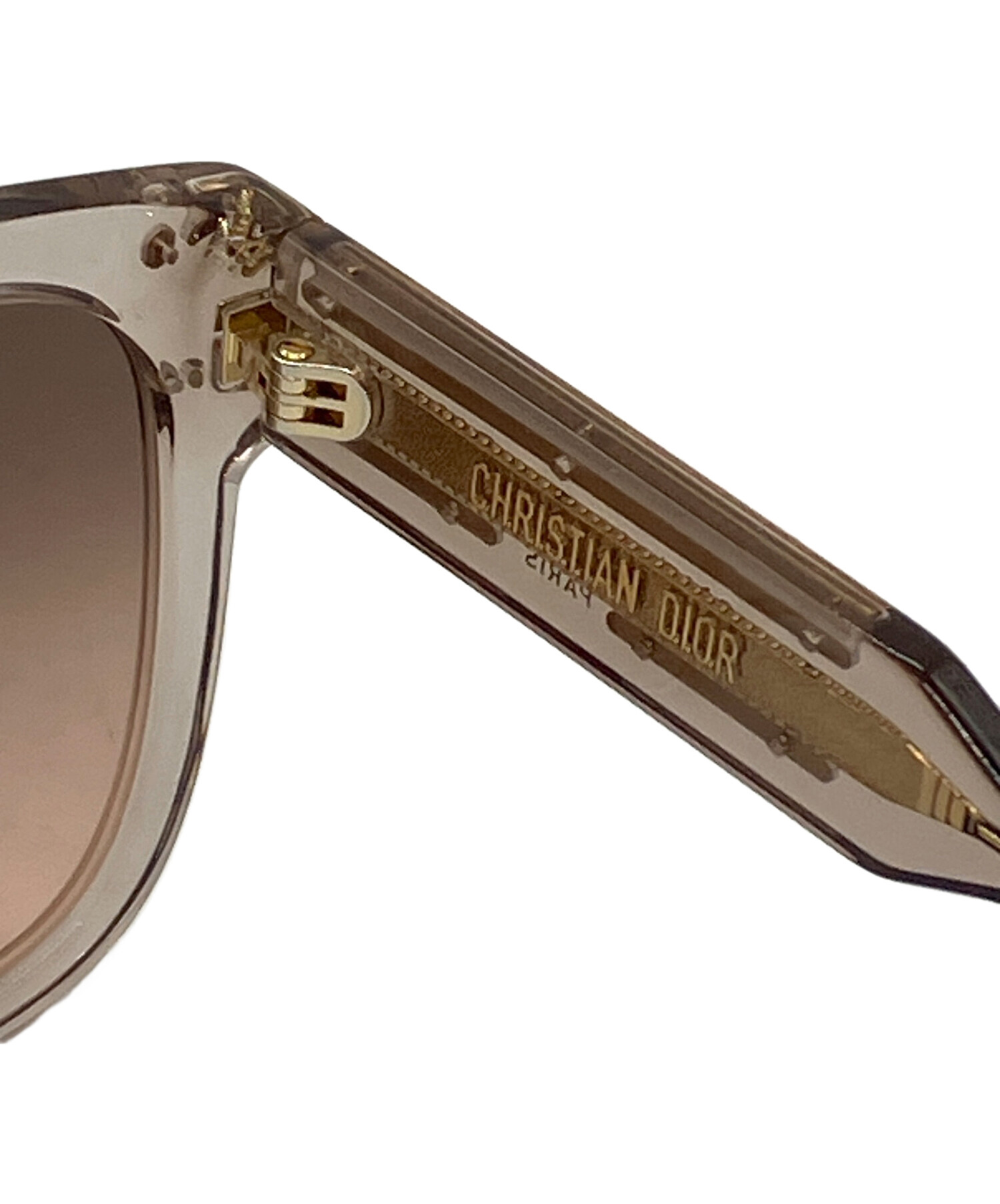 DIOR/ChristianDior ディオールサングラス ブラウン×シルバー 中古・古着通販】Christian Dior (クリスチャン ディオール