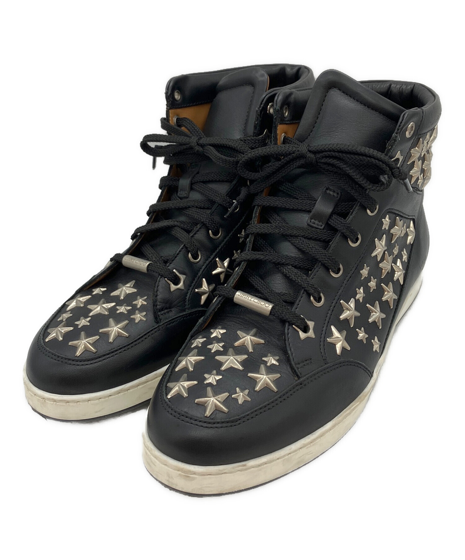 中古・古着通販】JIMMY CHOO (ジミーチュウ) スタースタッズ レザー