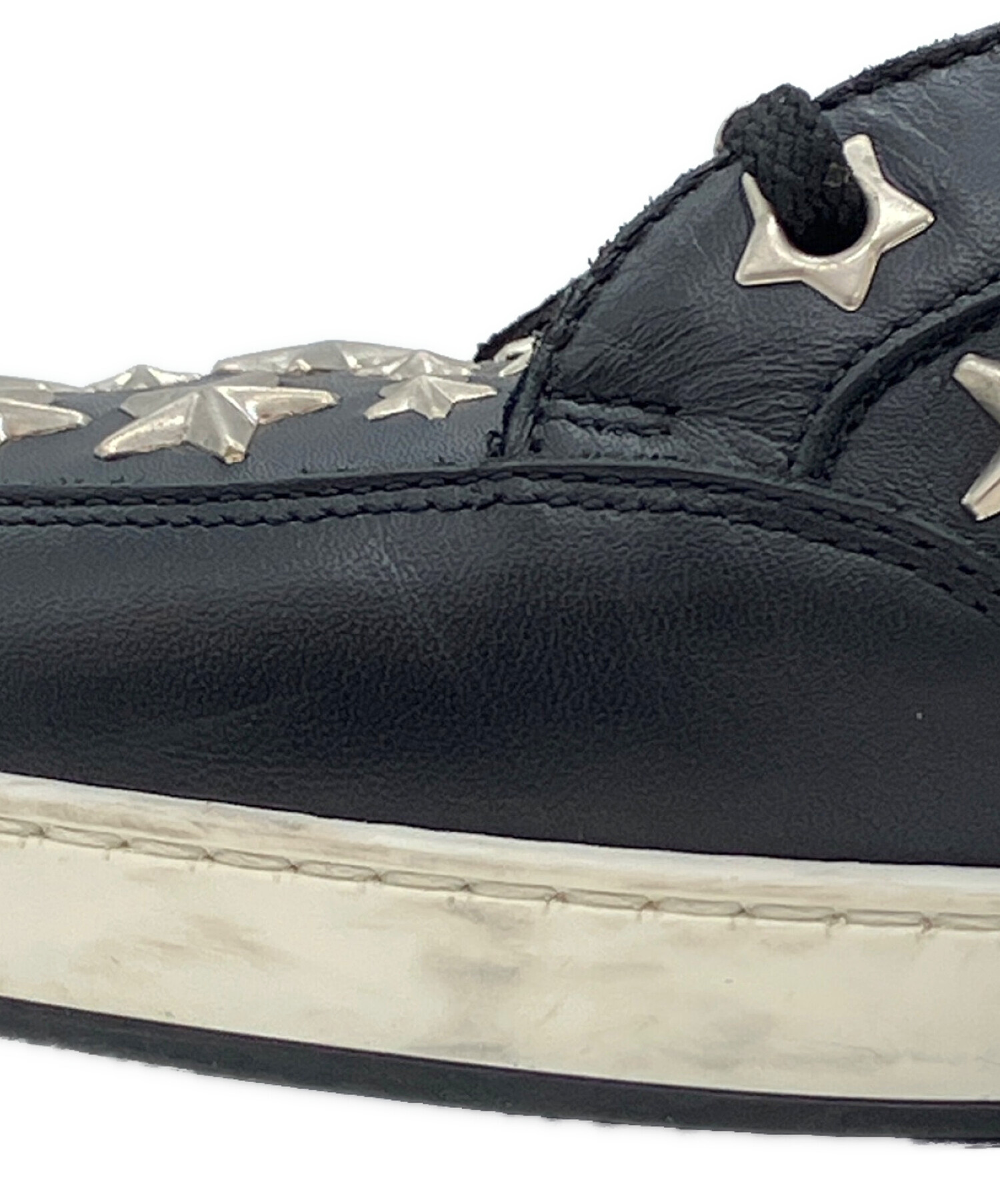 中古・古着通販】JIMMY CHOO (ジミーチュウ) スタースタッズ レザー