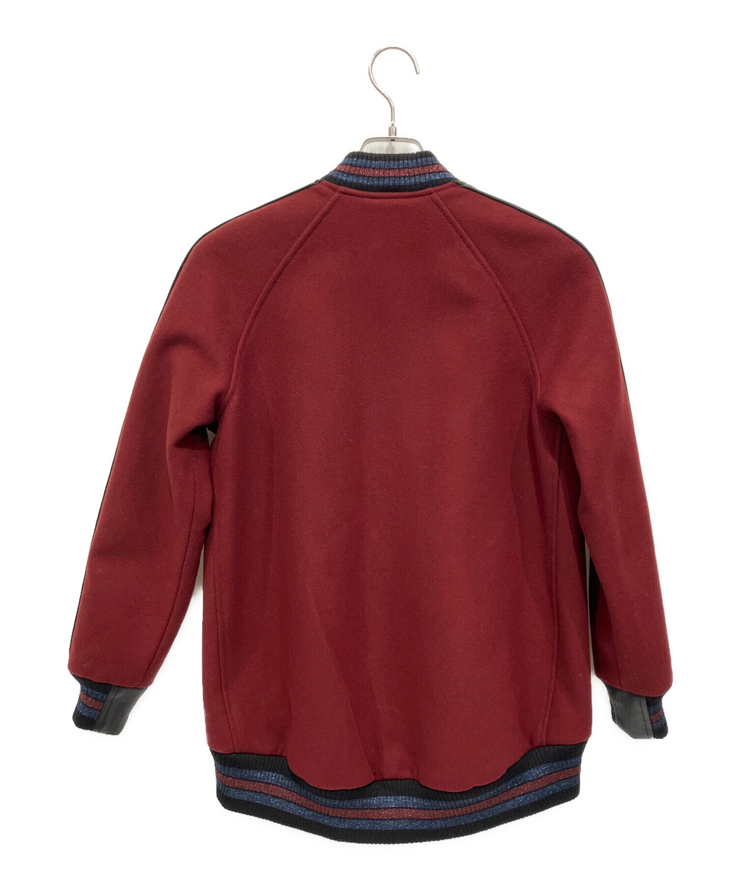 中古・古着通販】COACH (コーチ) レザー切替スタジャン ボルドー