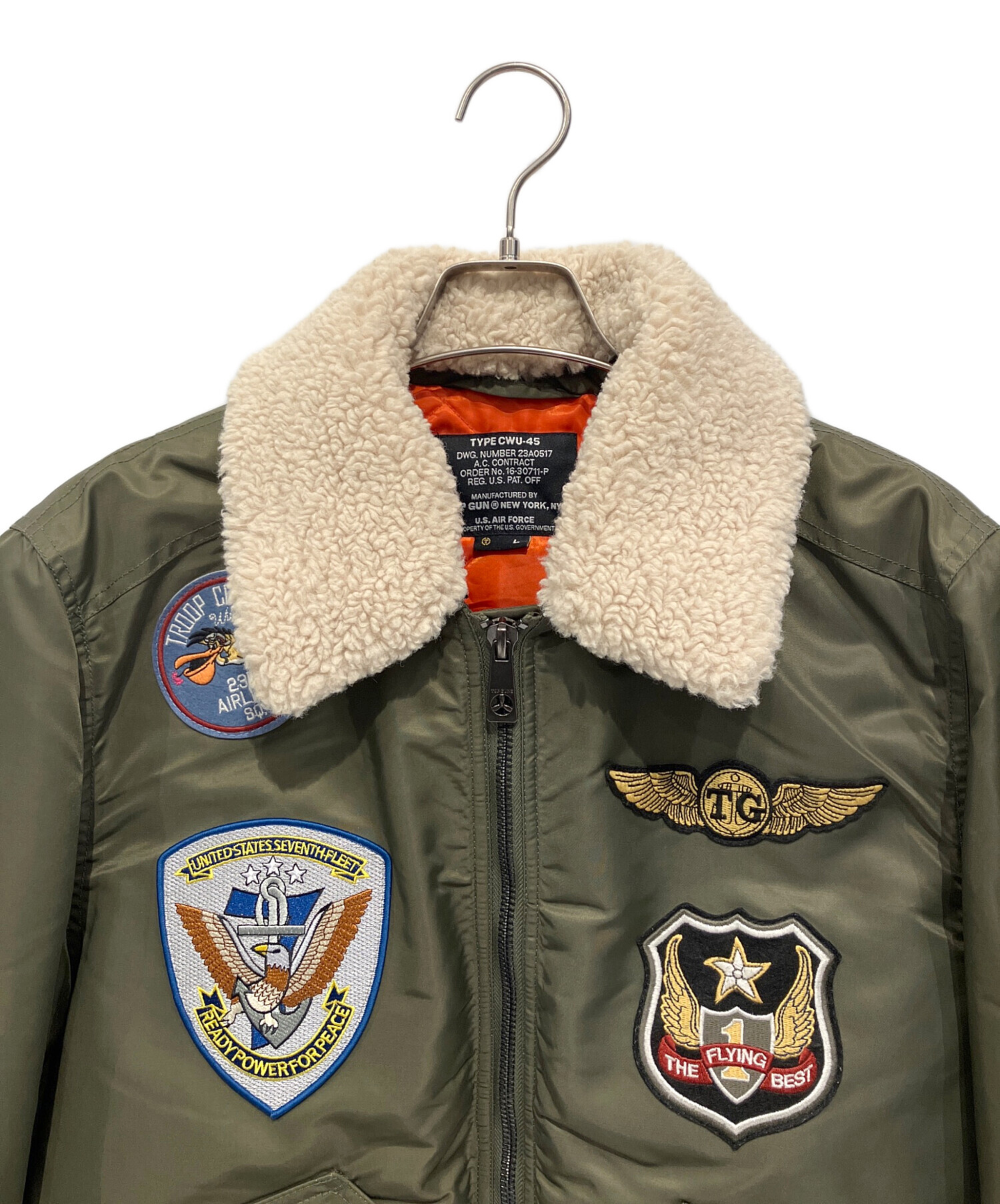中古・古着通販】TOP GUN (トップガン) ボンバージャケット オリーブ 