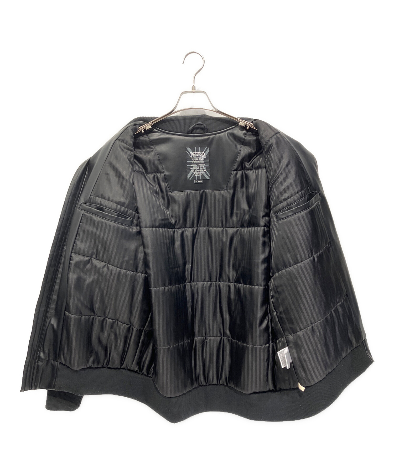中古・古着通販】Norton (ノートン) MAXデザイン衿スタンドリブPU中綿 