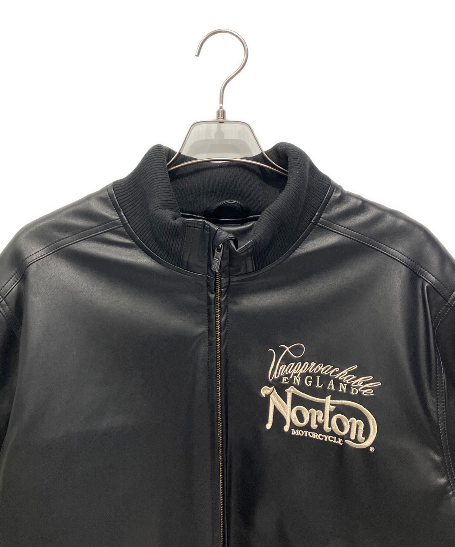 中古・古着通販】Norton (ノートン) MAXデザイン衿スタンドリブPU中綿
