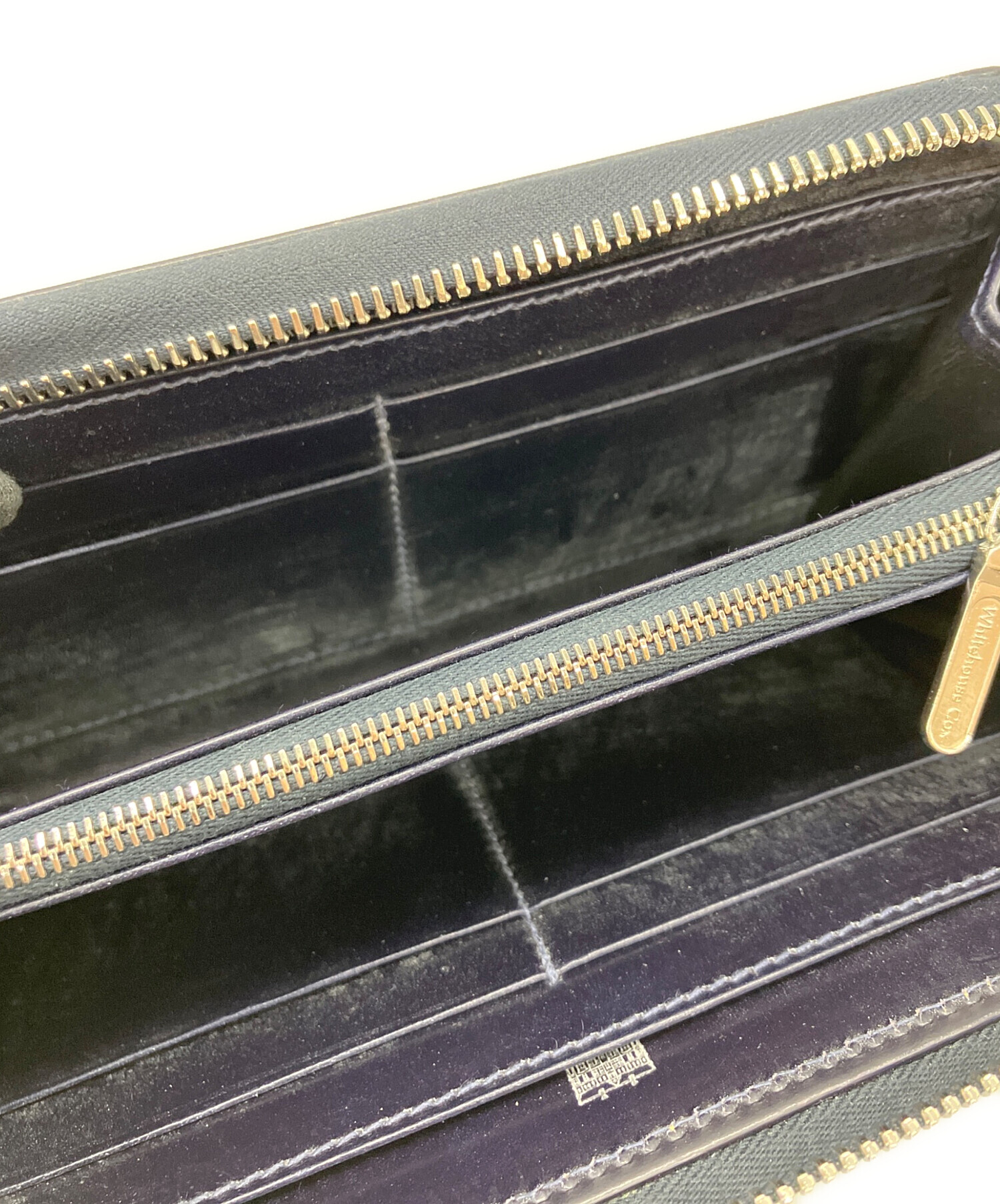 Whitehouse Cox 長財布 ネイビー 新古品 中古・古着通販】Whitehouse Cox (ホワイトハウスコックス) 長財布