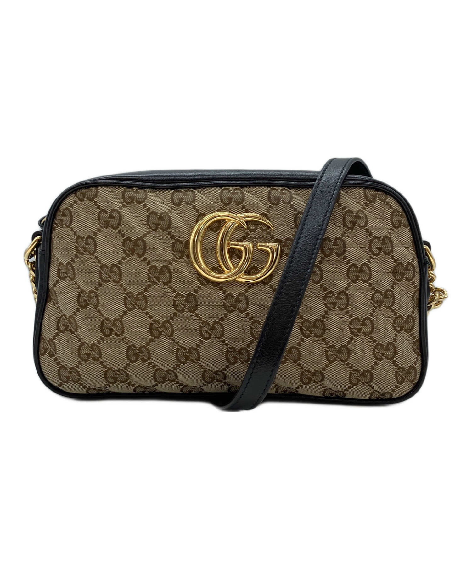 中古・古着通販】GUCCI (グッチ) ショルダーバッグ ブラウン×ブラック