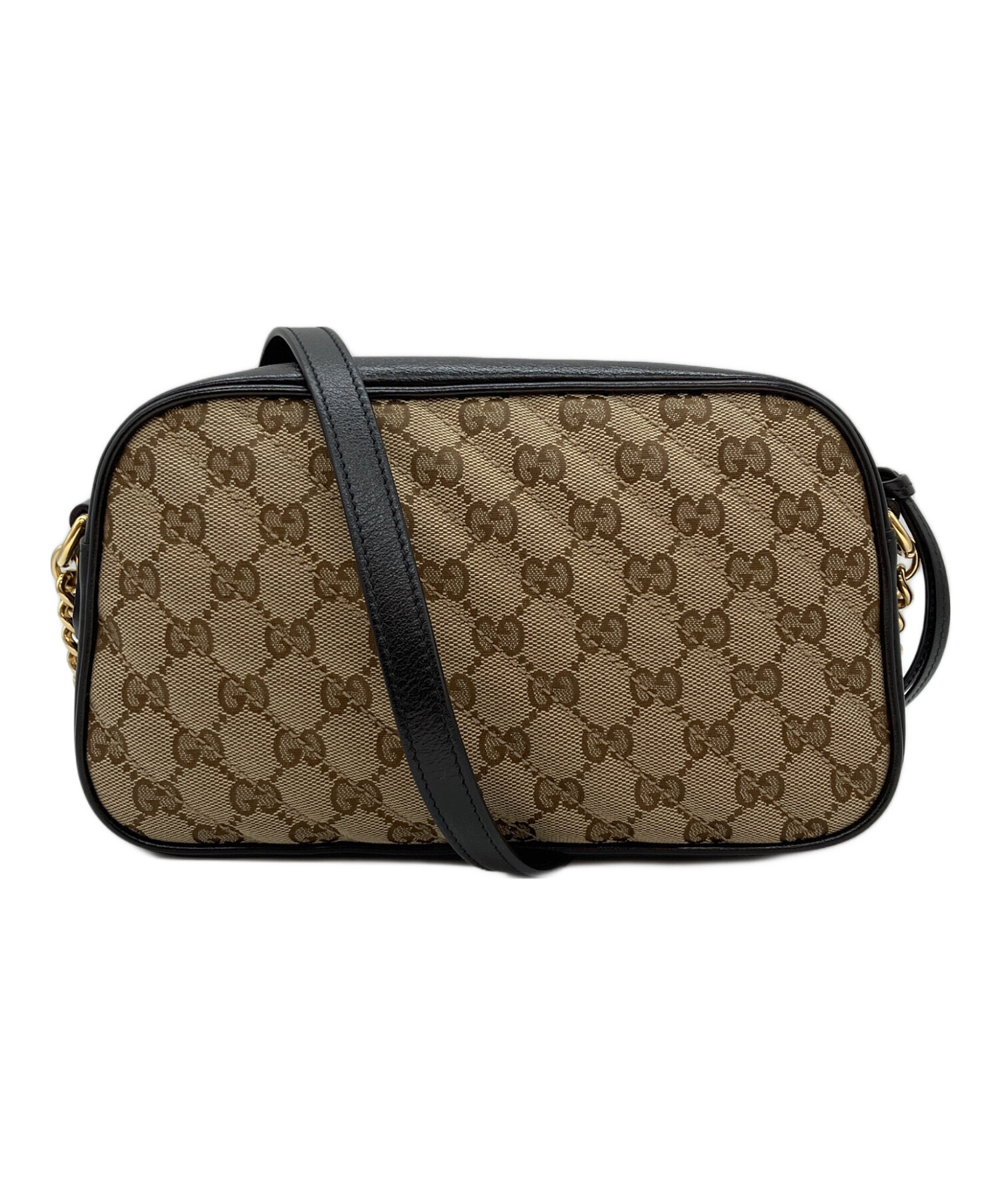 中古・古着通販】GUCCI (グッチ) ショルダーバッグ ブラウン×ブラック