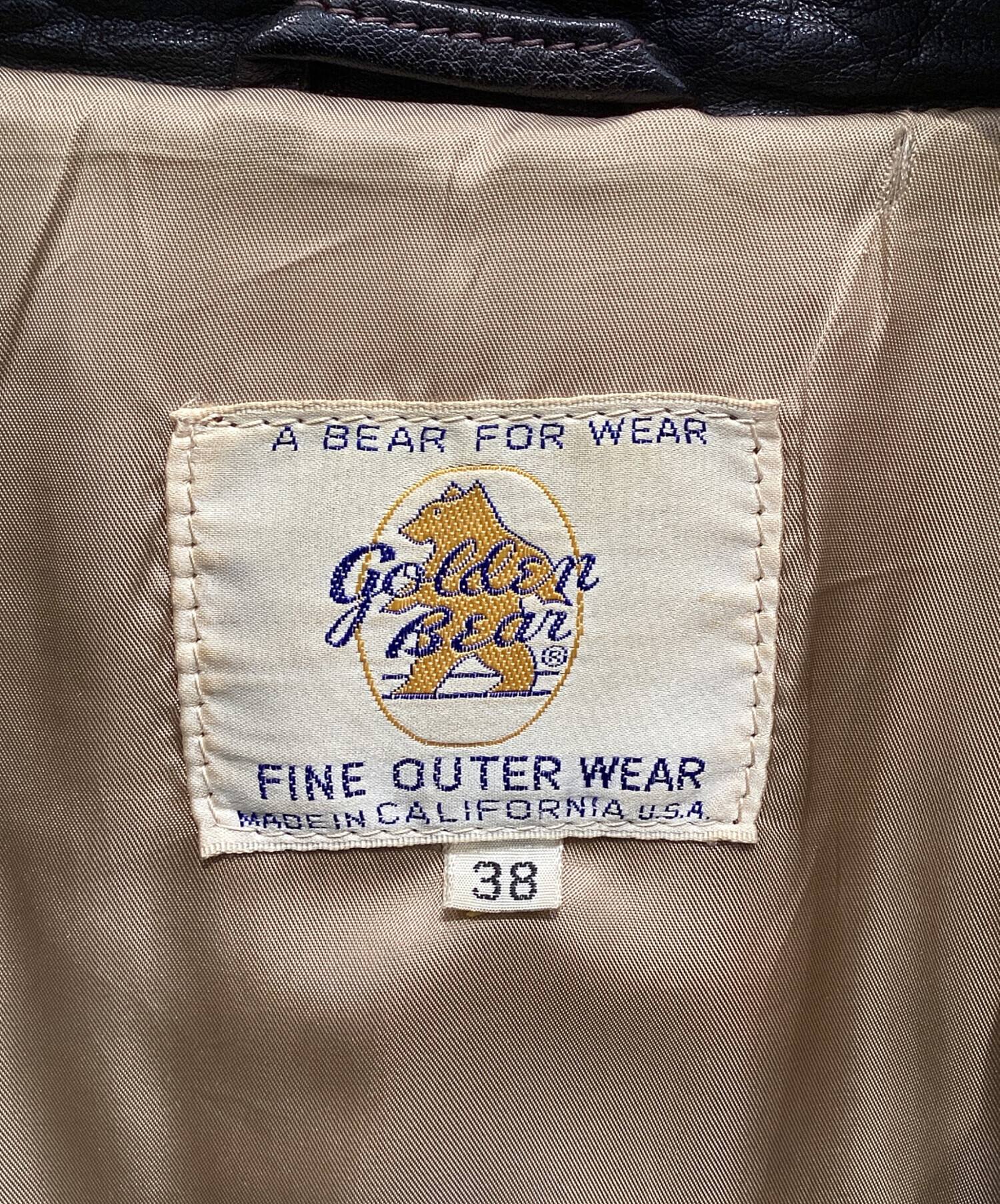中古・古着通販】Golden Bear (ゴールデンベア) レザージャケット