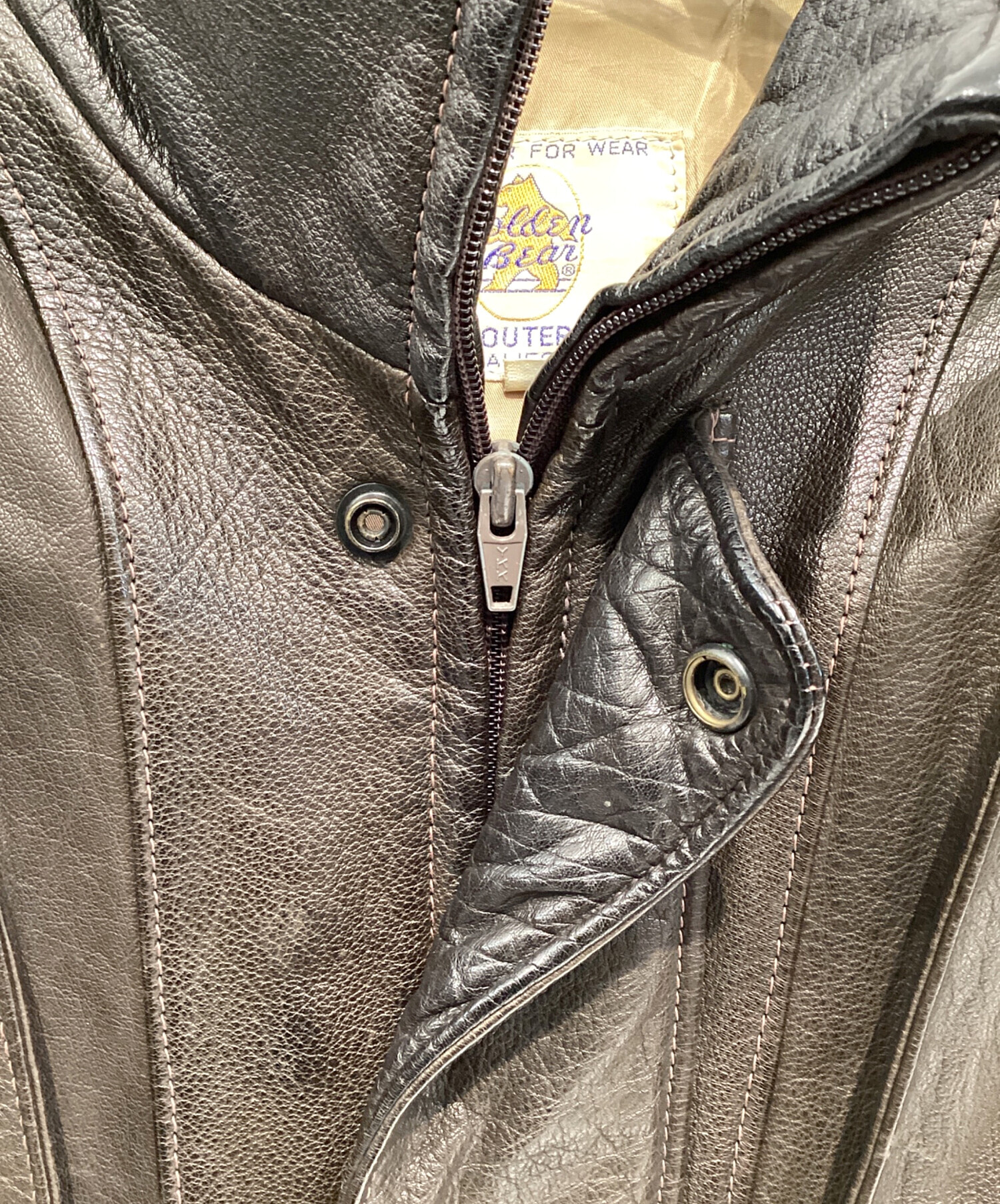中古・古着通販】Golden Bear (ゴールデンベア) レザージャケット