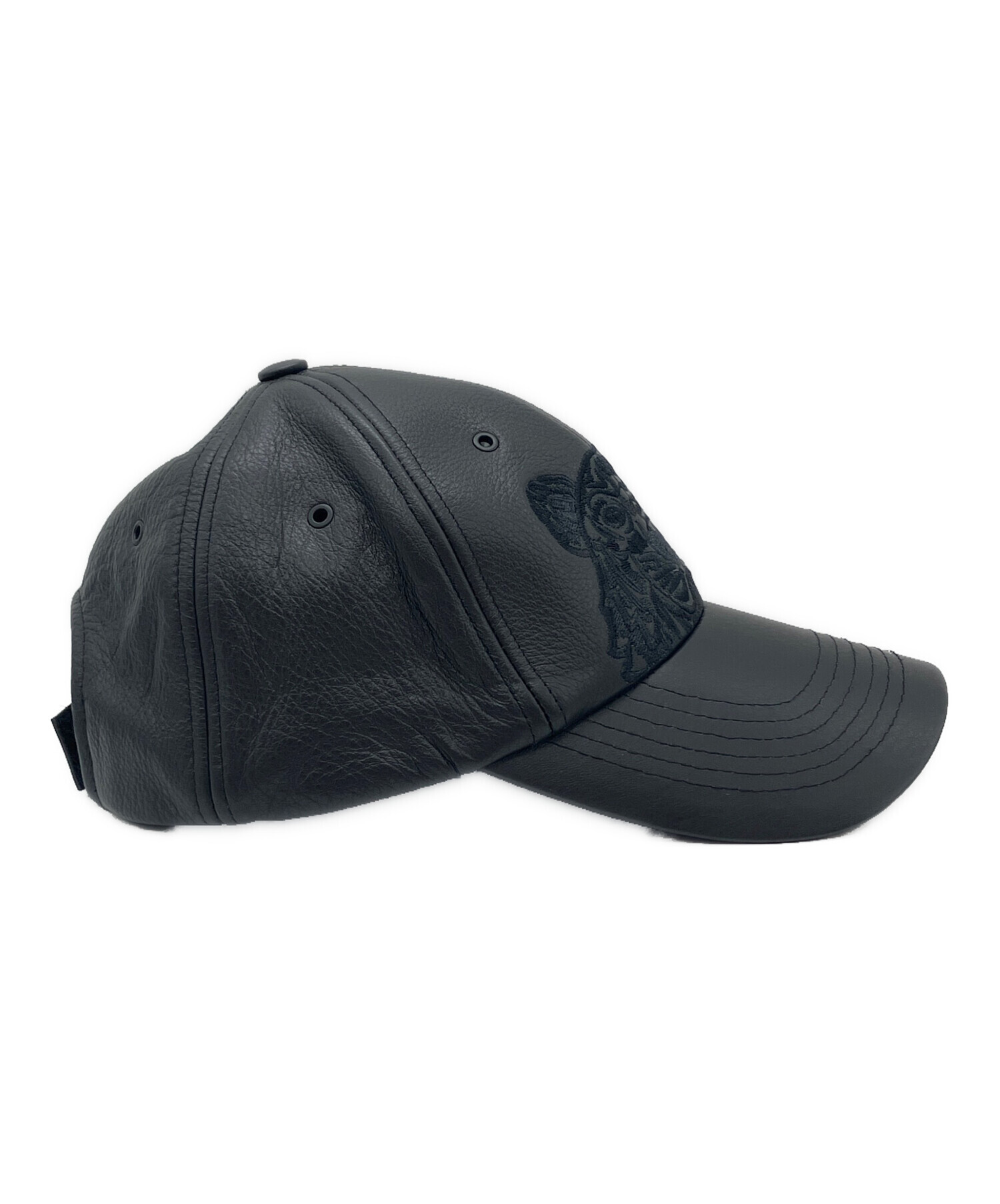 中古・古着通販】KENZO (ケンゾー) レザーキャップ ブラック サイズ