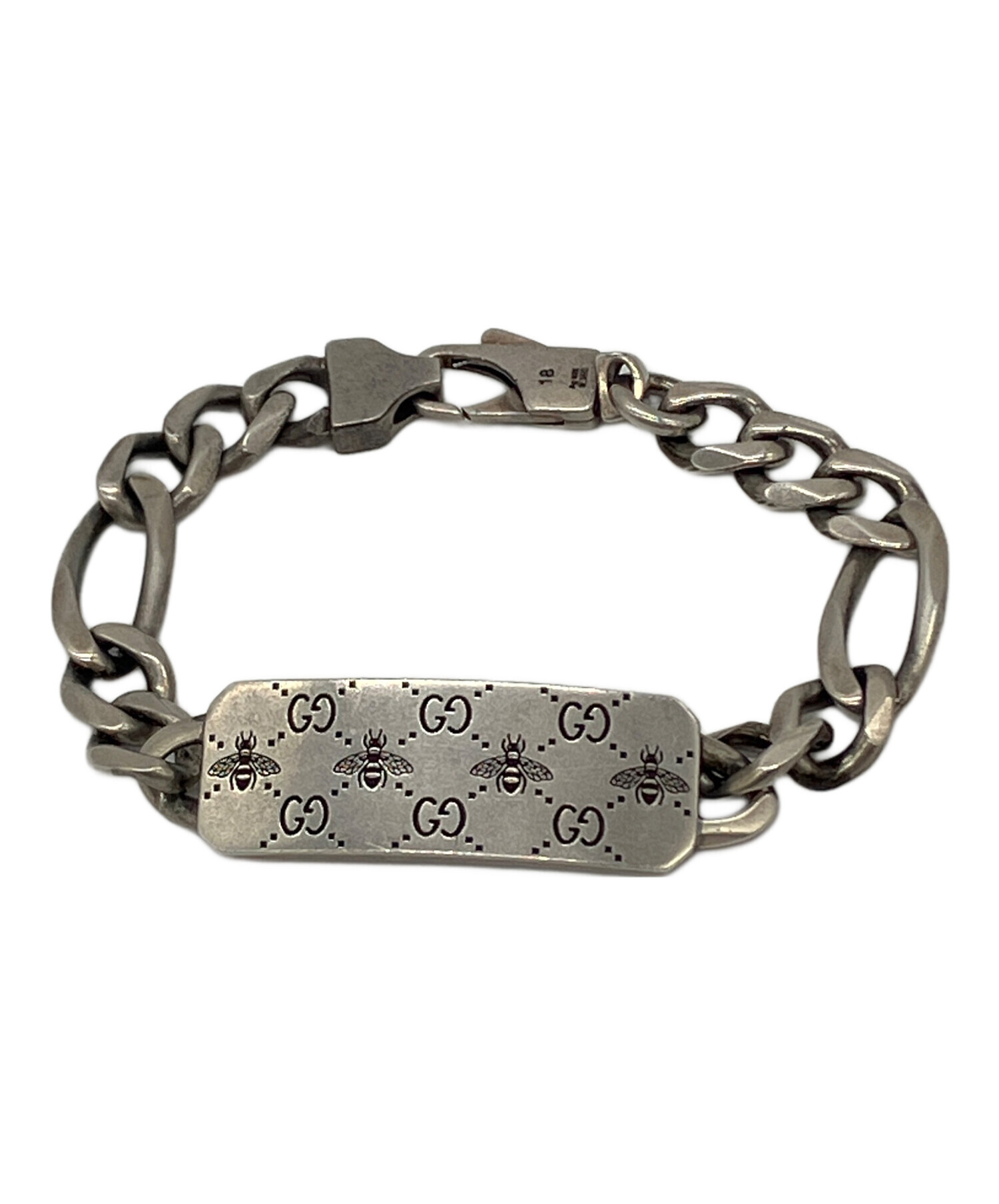 GUCCI グッチ GG＆BEE バングル ブレスレット 中古・古着通販】GUCCI (グッチ) CG Bee Engraved Bracelet シルバー