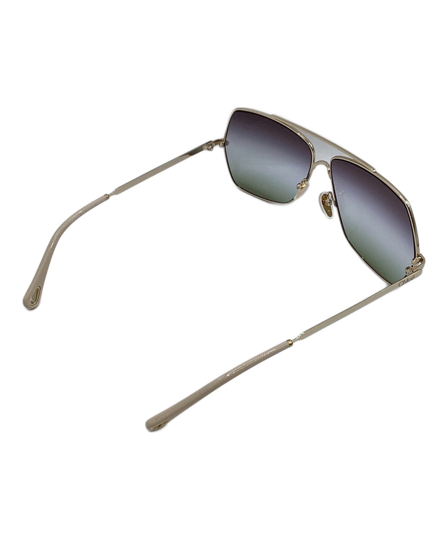 SALE！CHLOE　サングラス 中古・古着通販】Chloe (クロエ) サングラス シルバー×ベージュ