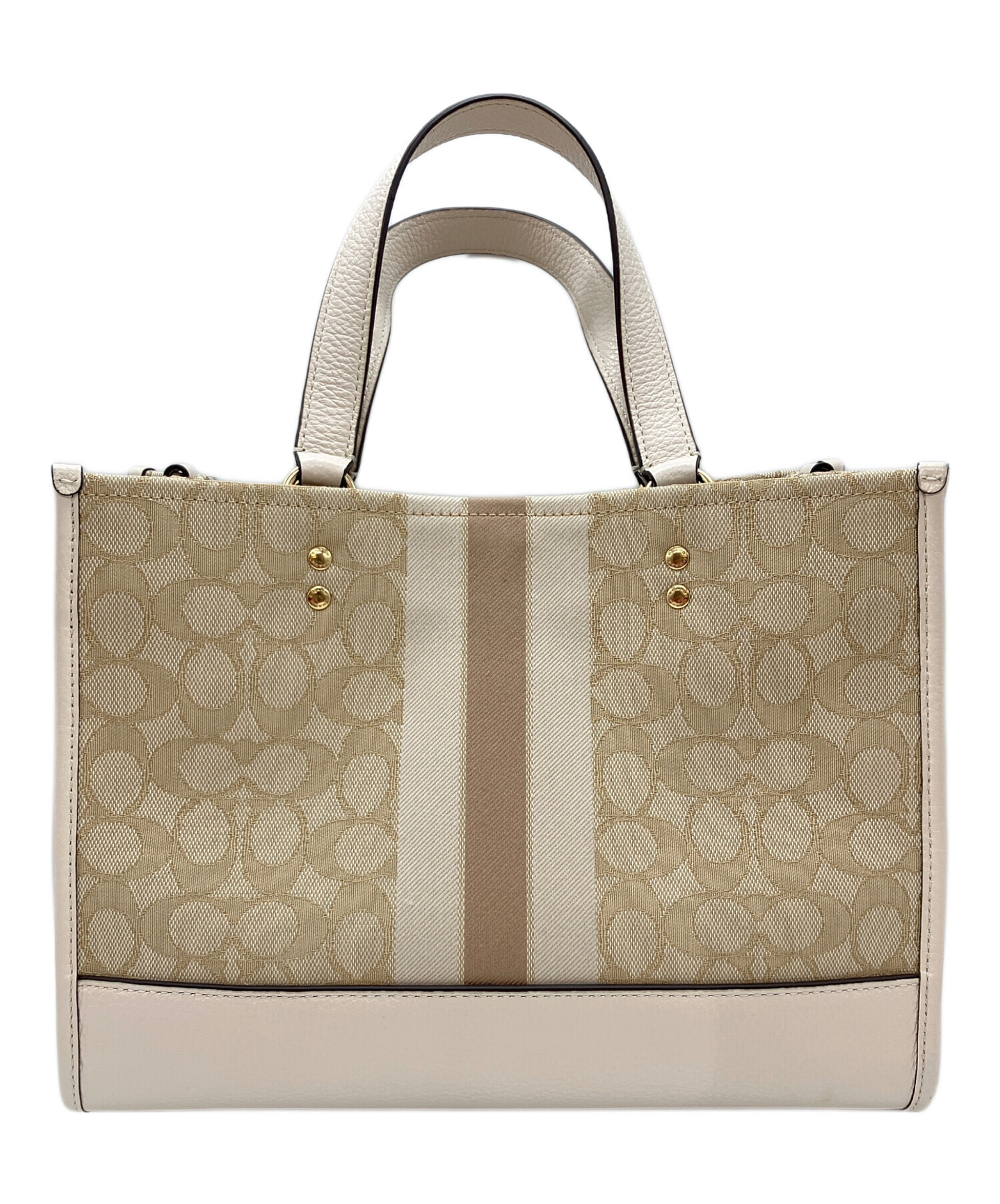 中古・古着通販】COACH (コーチ) トートバッグ ベージュ｜ブランド 