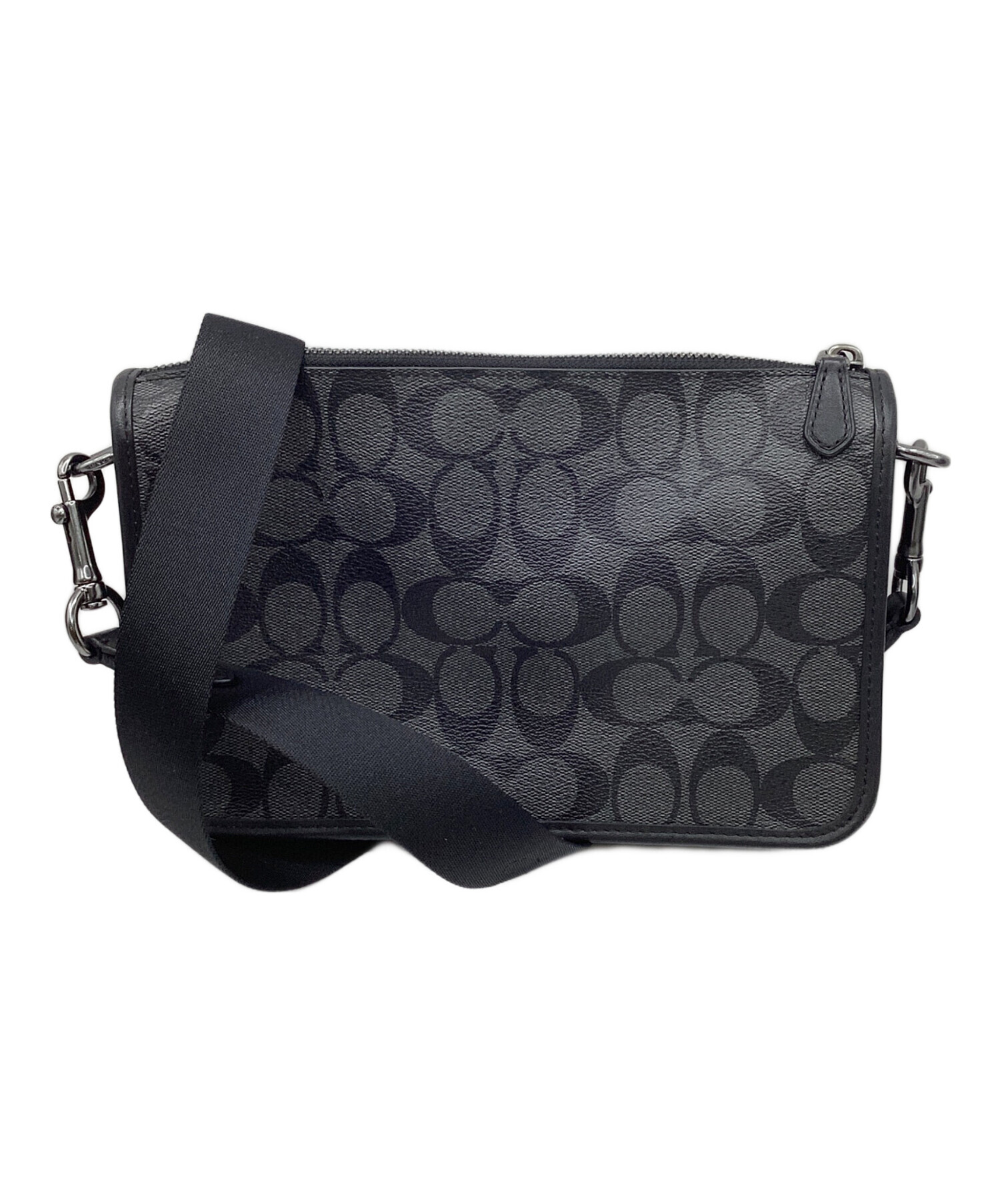 中古・古着通販】COACH (コーチ) ショルダーバッグ ブラック｜ブランド 